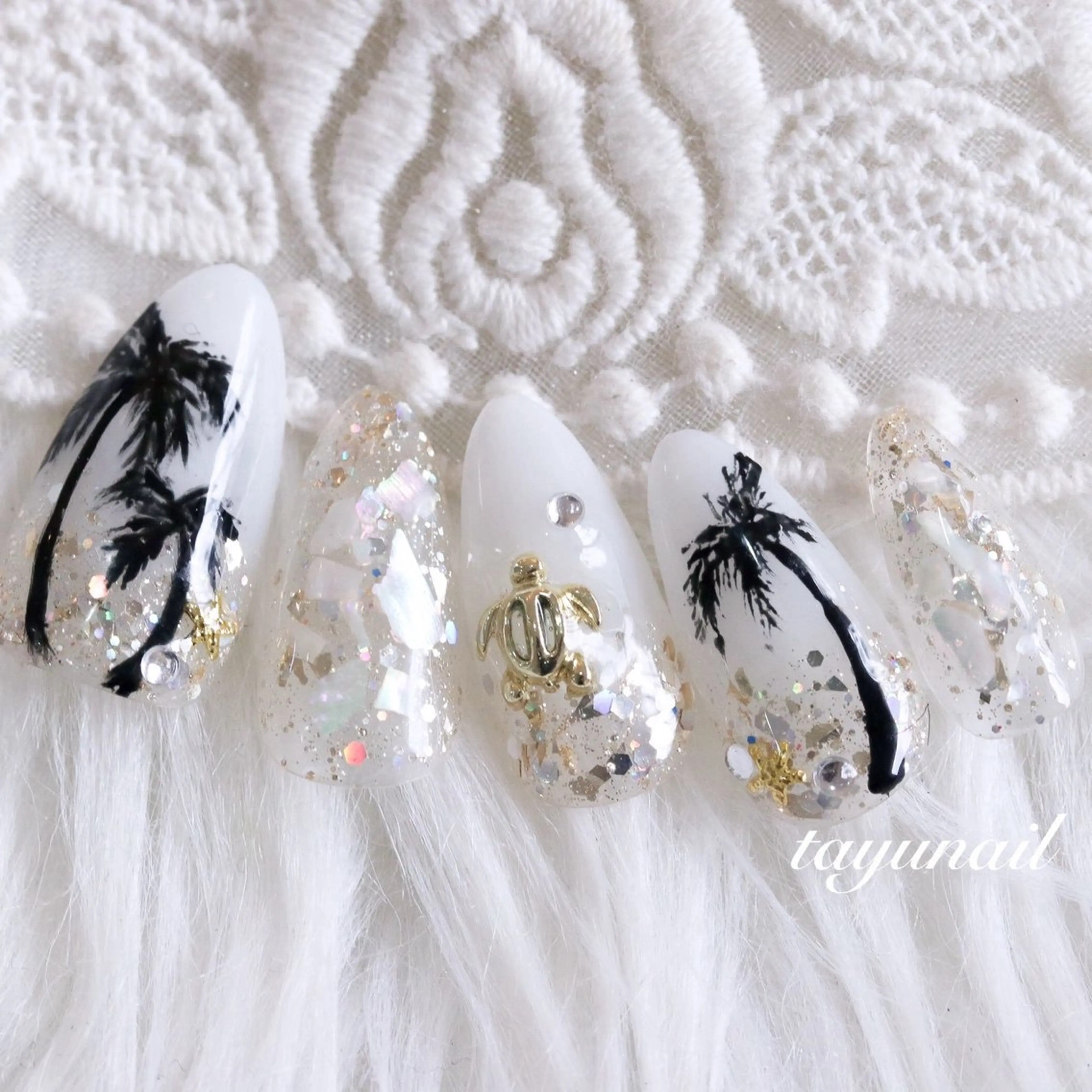 ネイル アートネイル フットネイル ジェルネイル パラジェル ネイルサロン 【たゆnail】のネイルデザイン