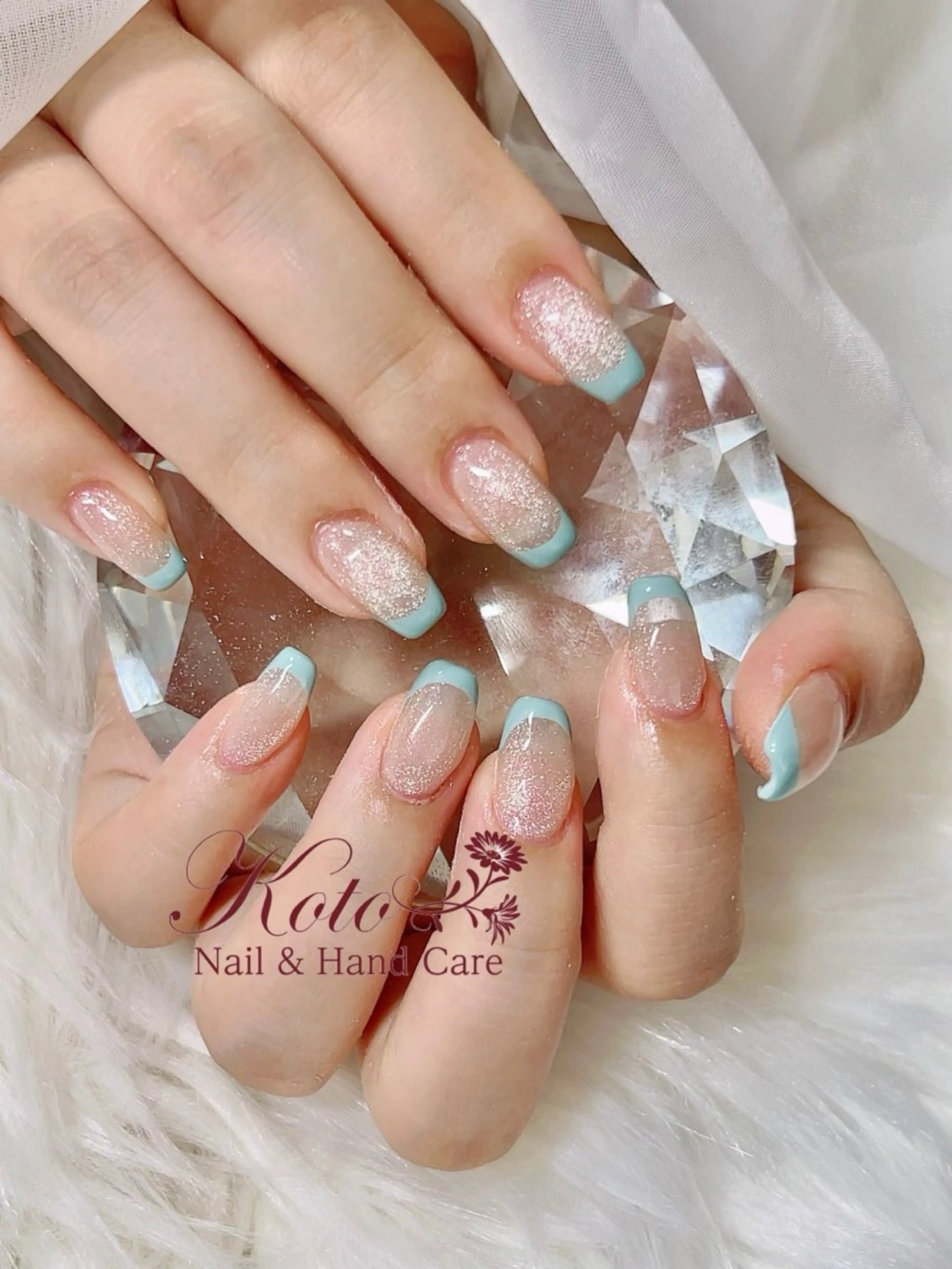 ネイル 長さ出し フレンチネイル ジェルネイル 持ち込み ニュアンスネイル Nail Salon KOTOのネイルデザイン