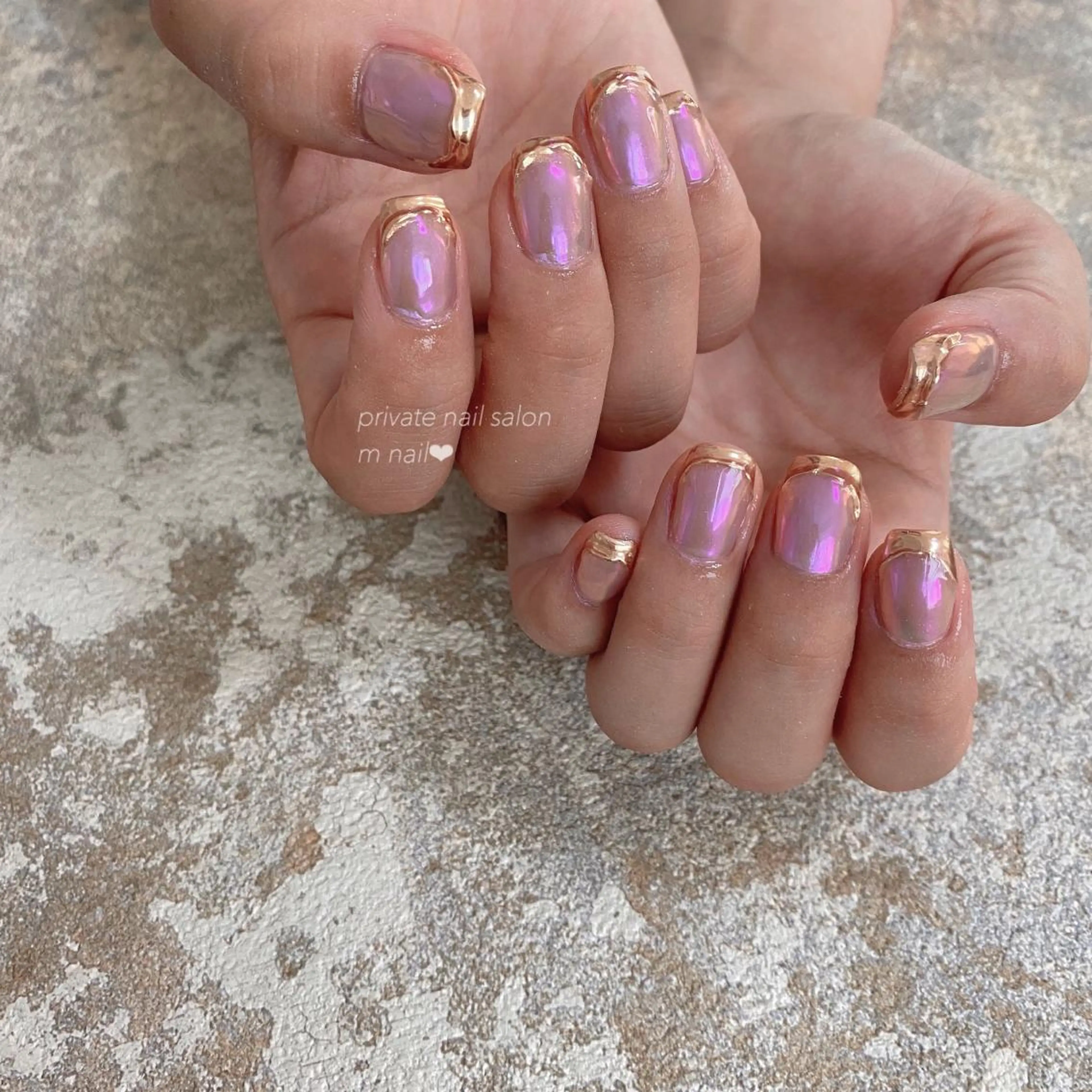 ネイル オーロラネイル ハンドネイル 小河原 舞のネイルデザイン