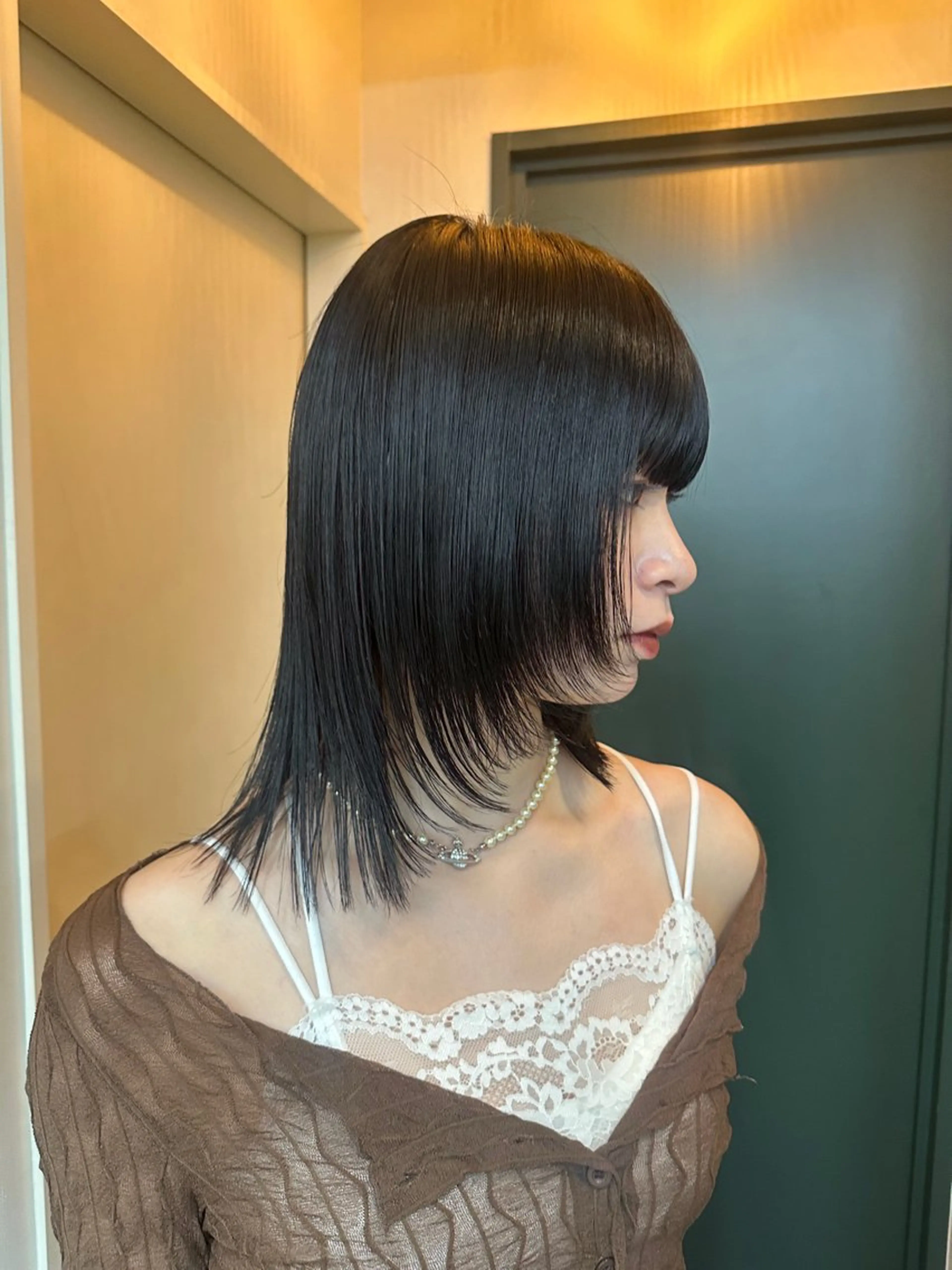 ミディアム Hiroto/表参道 /暗髪/モード♠️のヘアスタイル