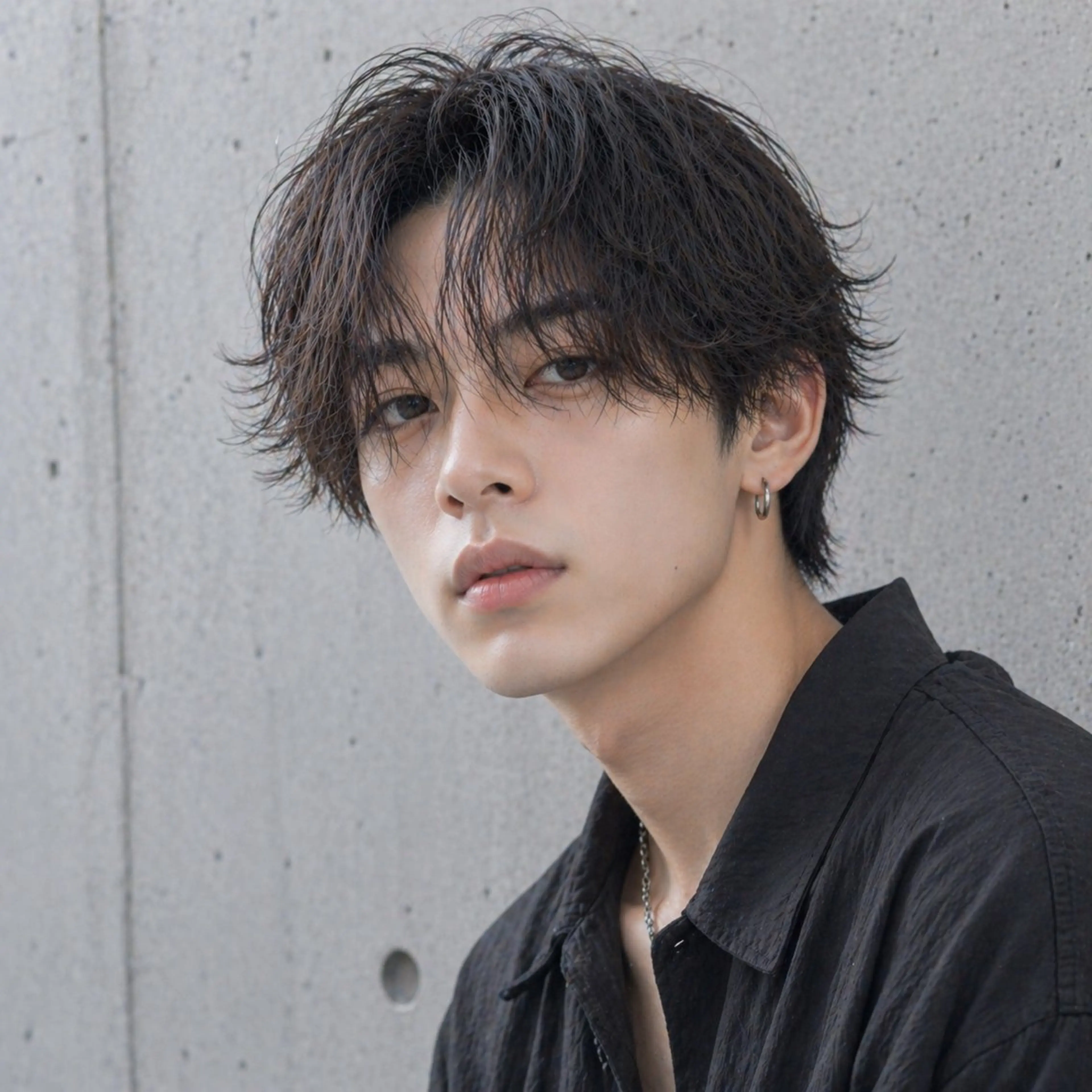 メンズ カット トリートメント 韓国メンズ特化 パーマSatskiのヘアスタイル