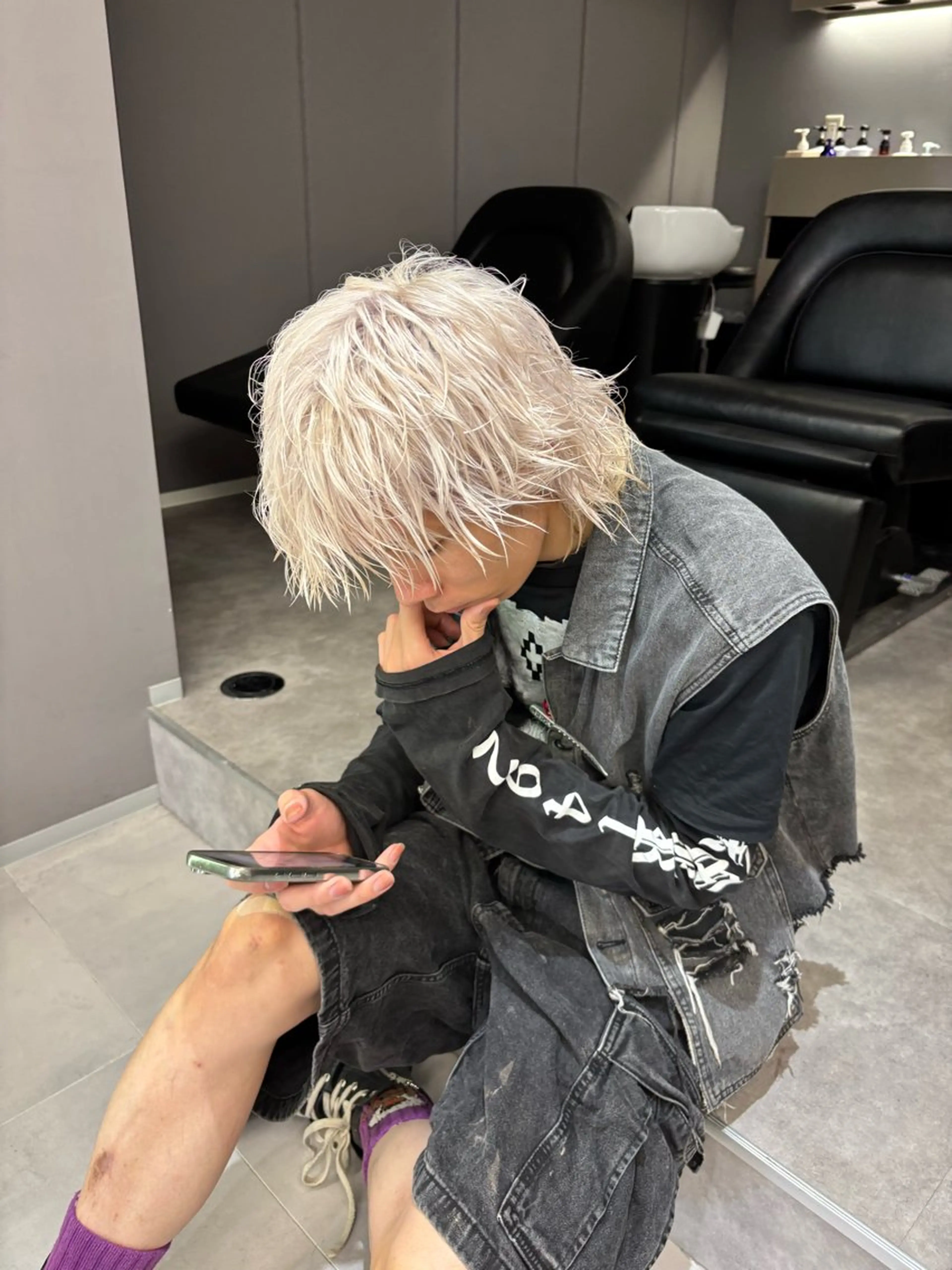 【メンズ限定】👑メンズブリーチ+ケアカラー👑の写真