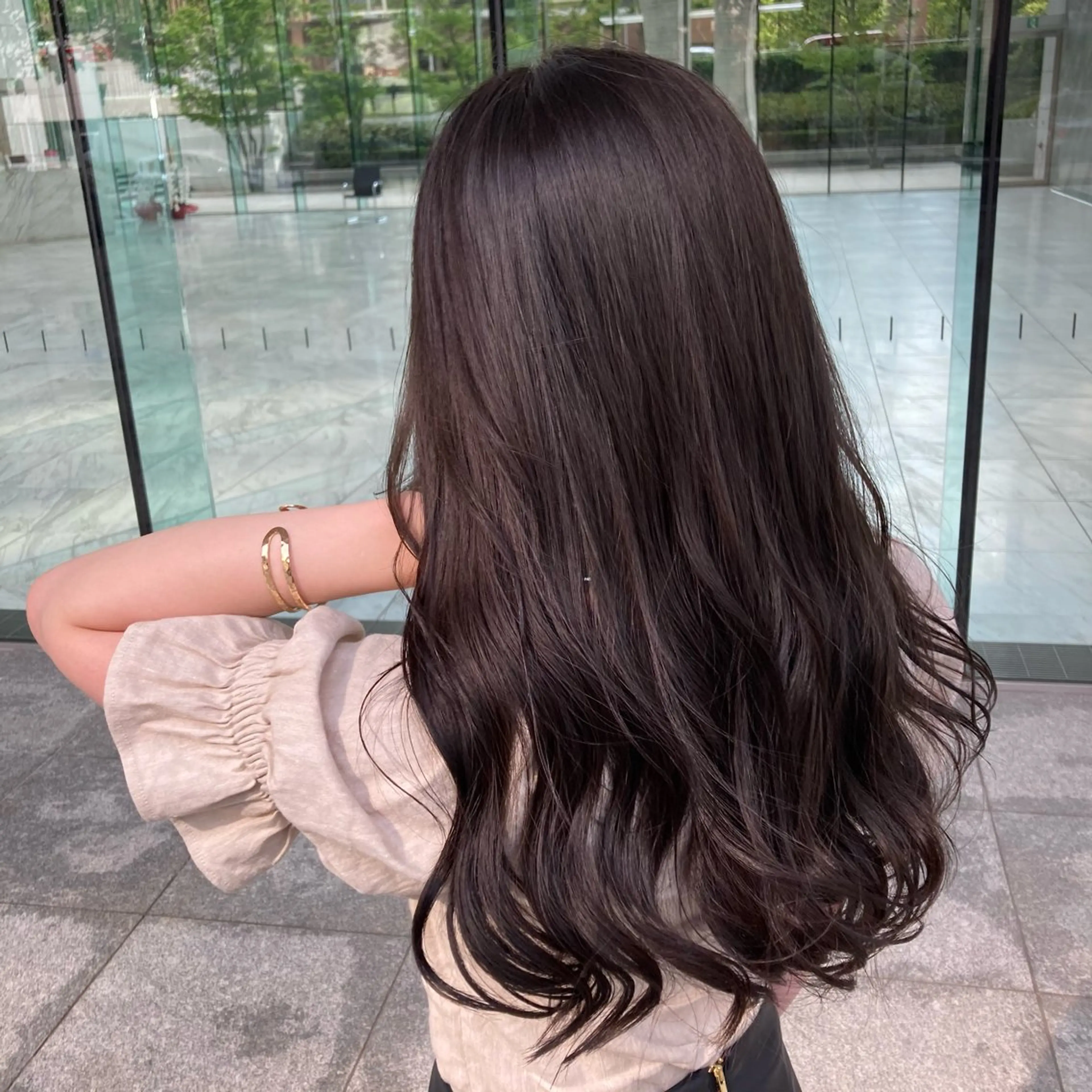 ロング カラー カット ヘアカラー トリートメント GO TODAY SHAIRE SALON原宿vita店舗所属・💖ブリーチなし透明 感💖ASAHIのヘアスタイル