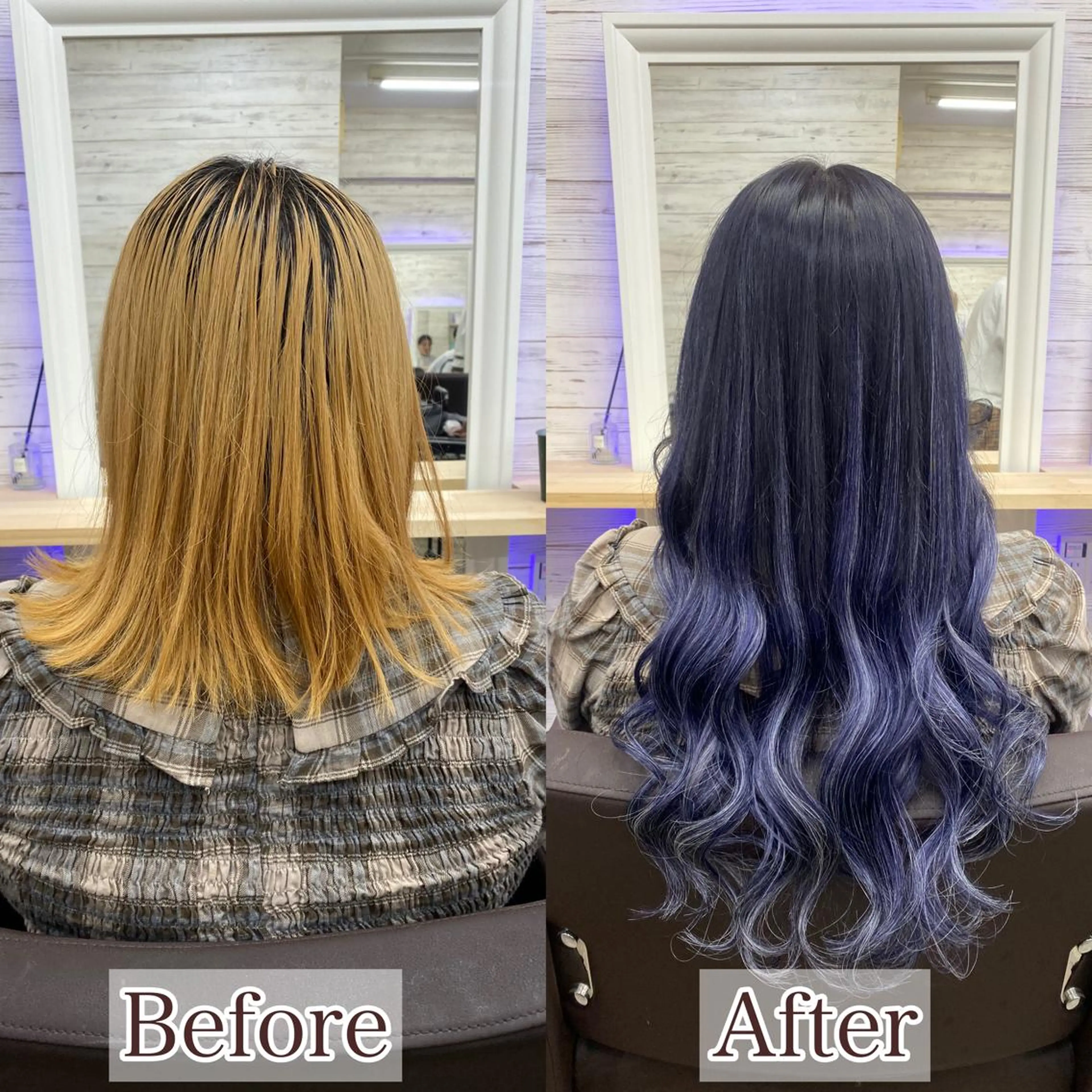 ミディアム カラー ヘアアレンジ アイブロウ ショートボブ 編み込みエクステ シールエクステ ミディアムパーマ バレイヤージュ LAVENDIA 初音のヘアスタイル