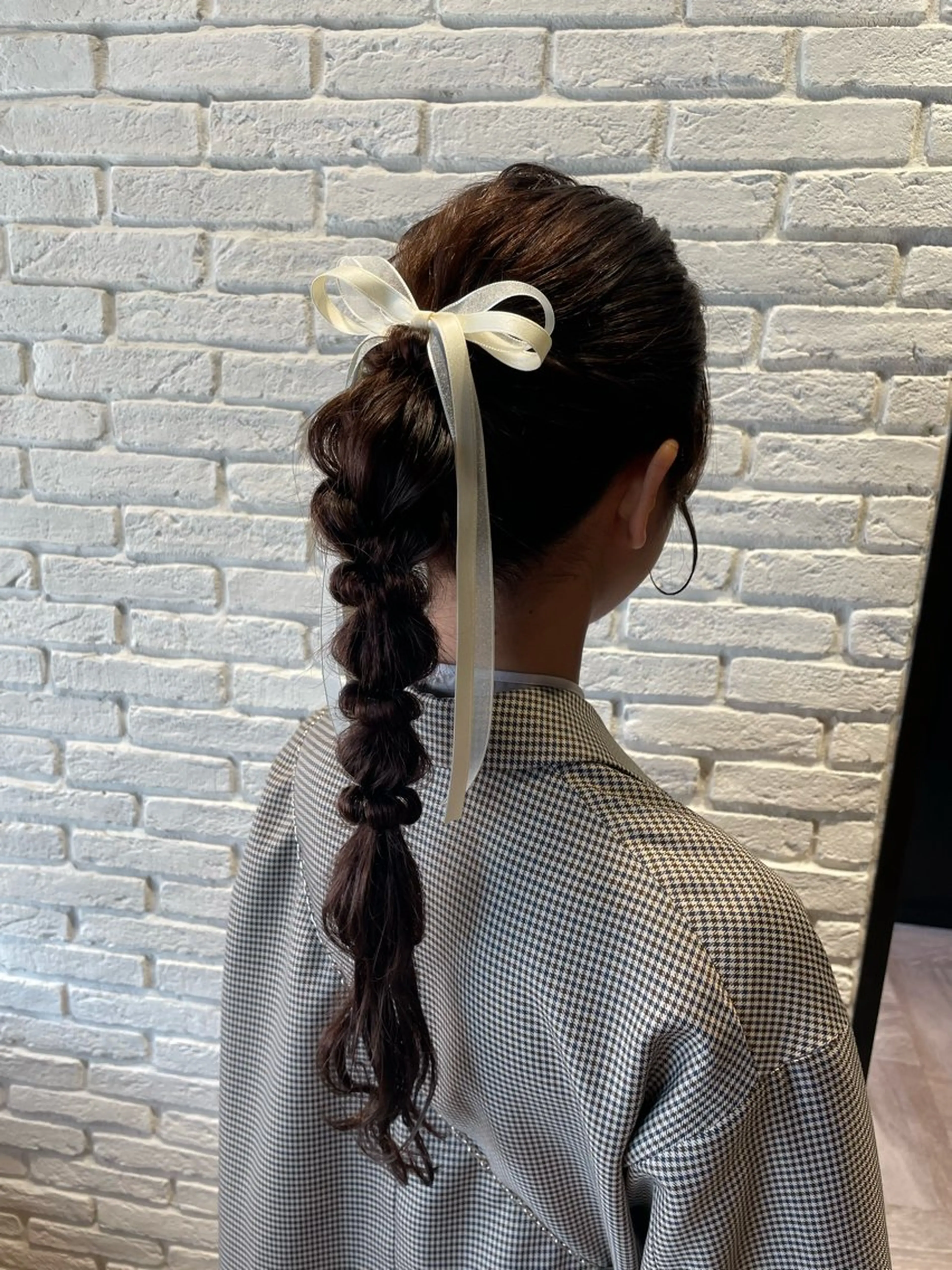 ロング ヘアアレンジ 髪質改善/縮毛矯正/ 透明感🩵NANAのヘアスタイル