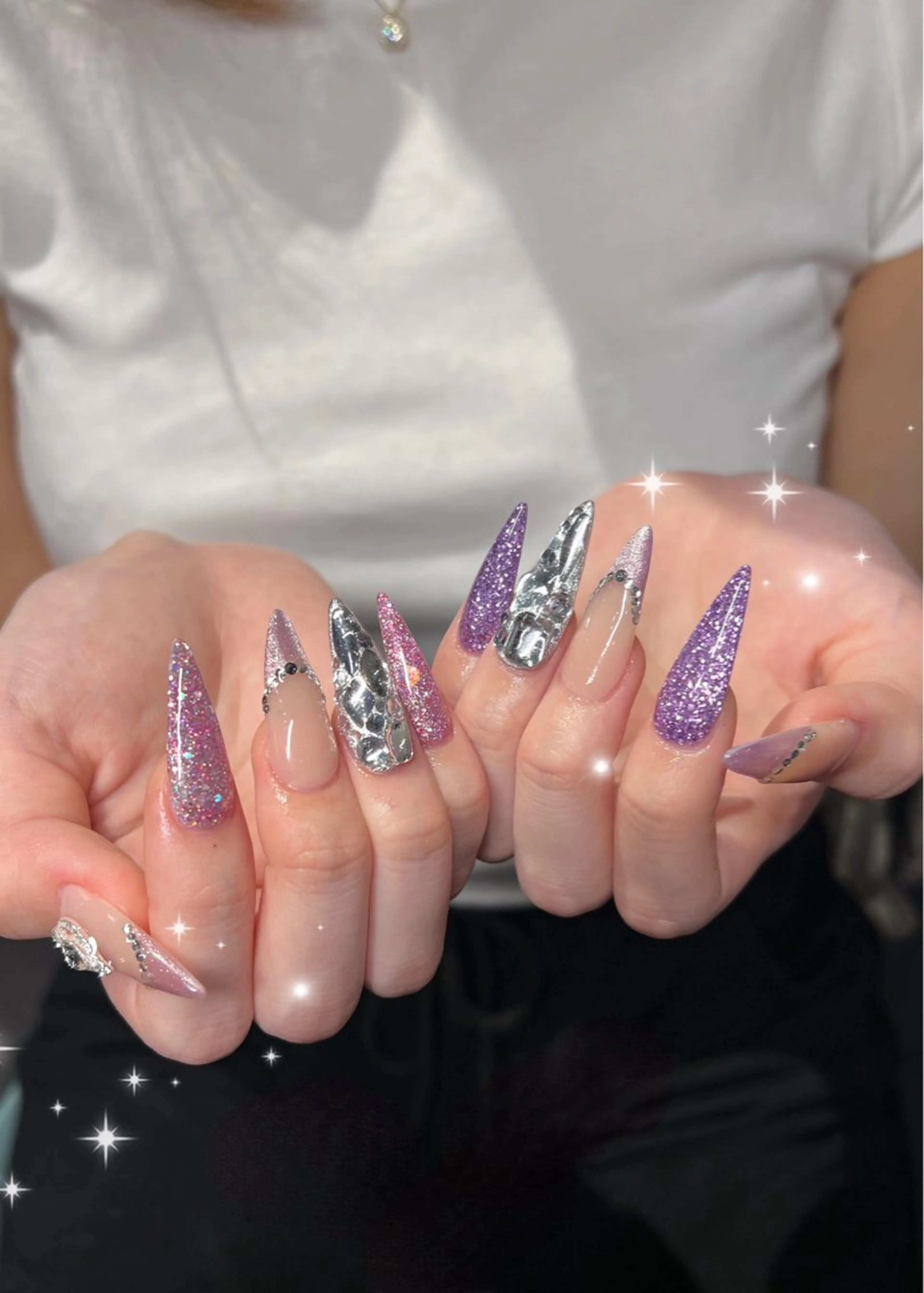 ネイル 持ち込み スカルプネイル ハンドネイル Kobayashi Komugiのネイルデザイン