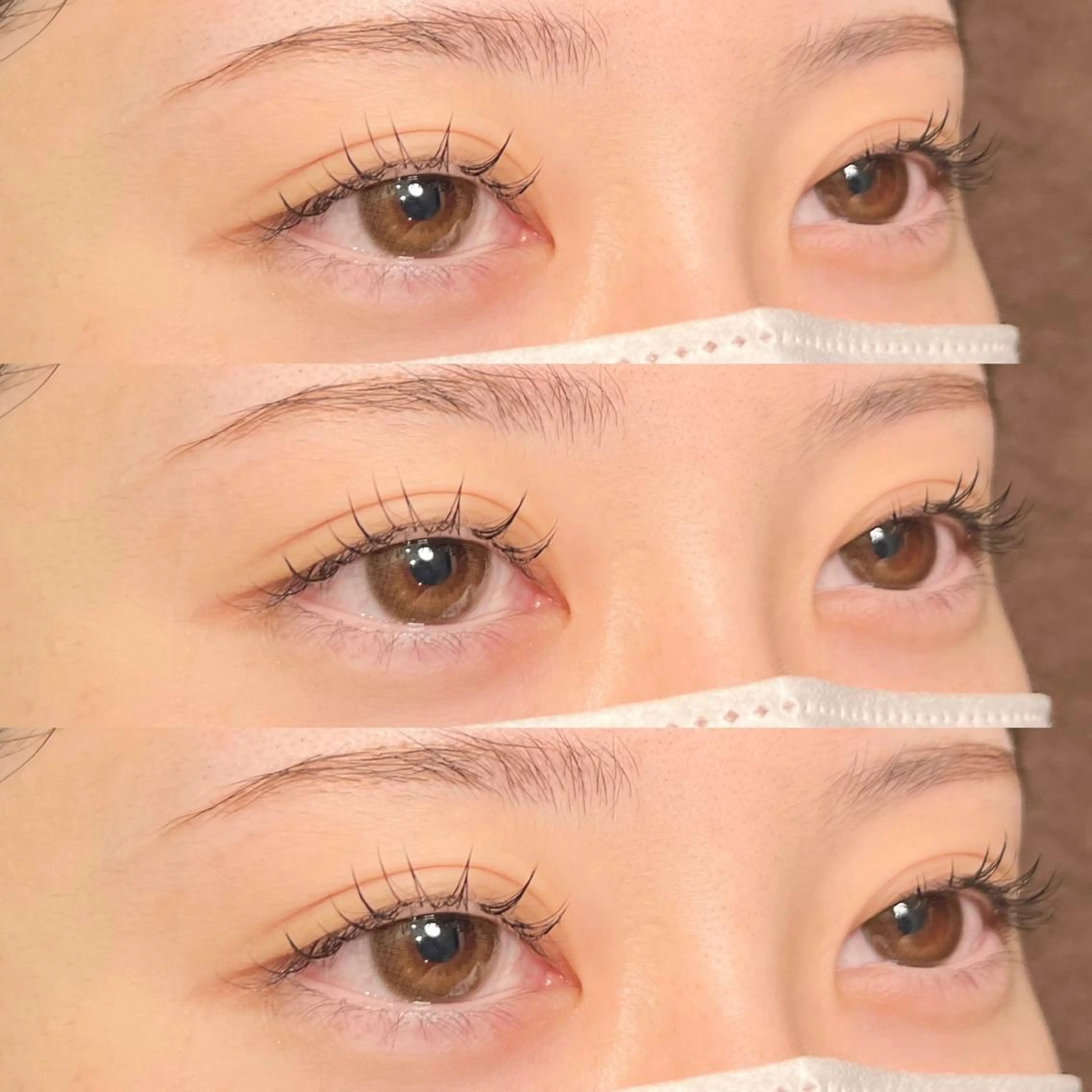 マツエク・マツパ アイブロウ 眉カラー バインドロック Cカール カラーマツエク フラットラッシュ Cherie Kawaguchiのマツエク・マツパデザイン