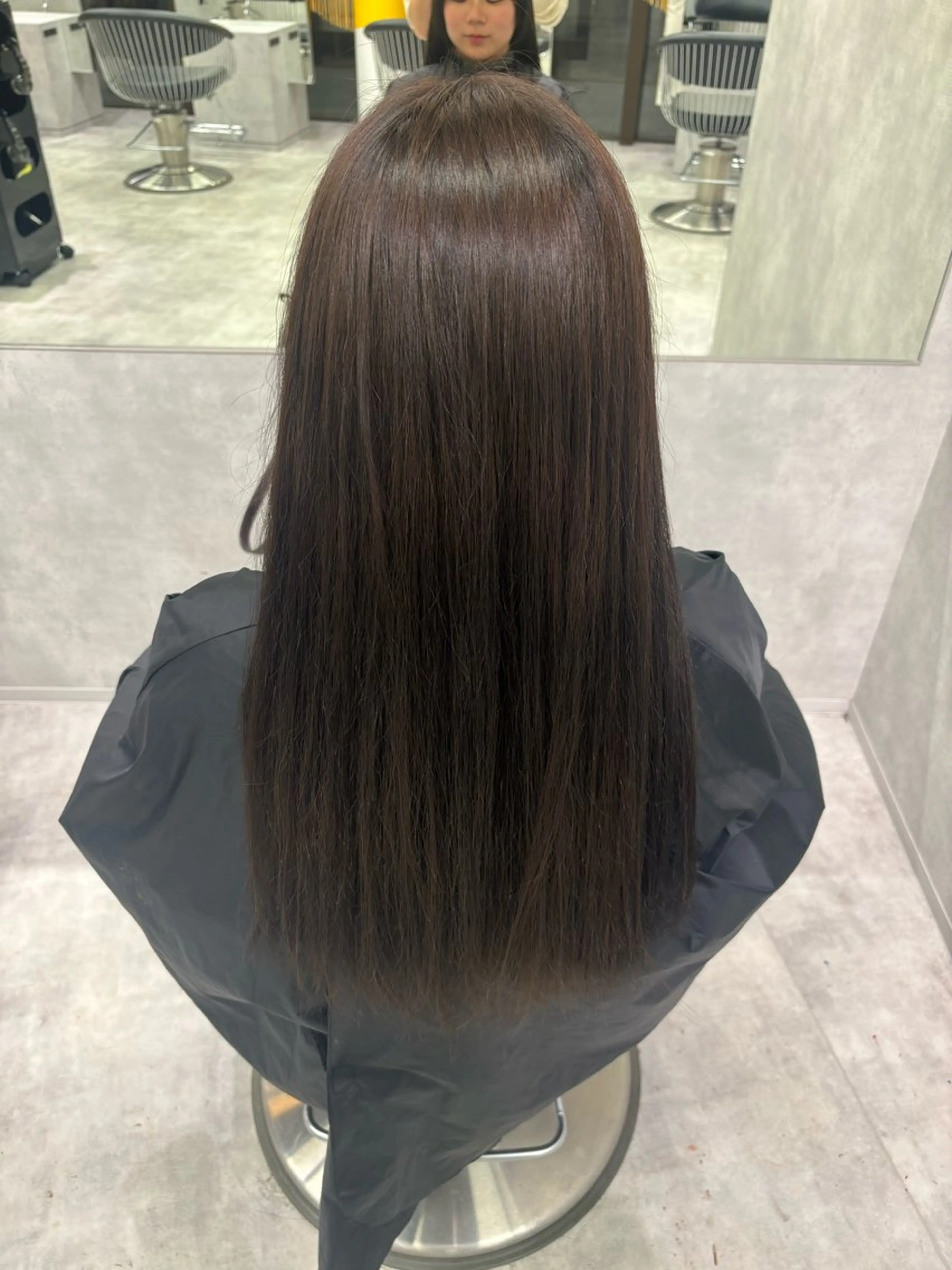 ロング カラー ブラウンカラー ダークブラウン ヘアカラー トリートメント 🌷レイヤー・ボブ /tomomi🌷のヘアスタイル