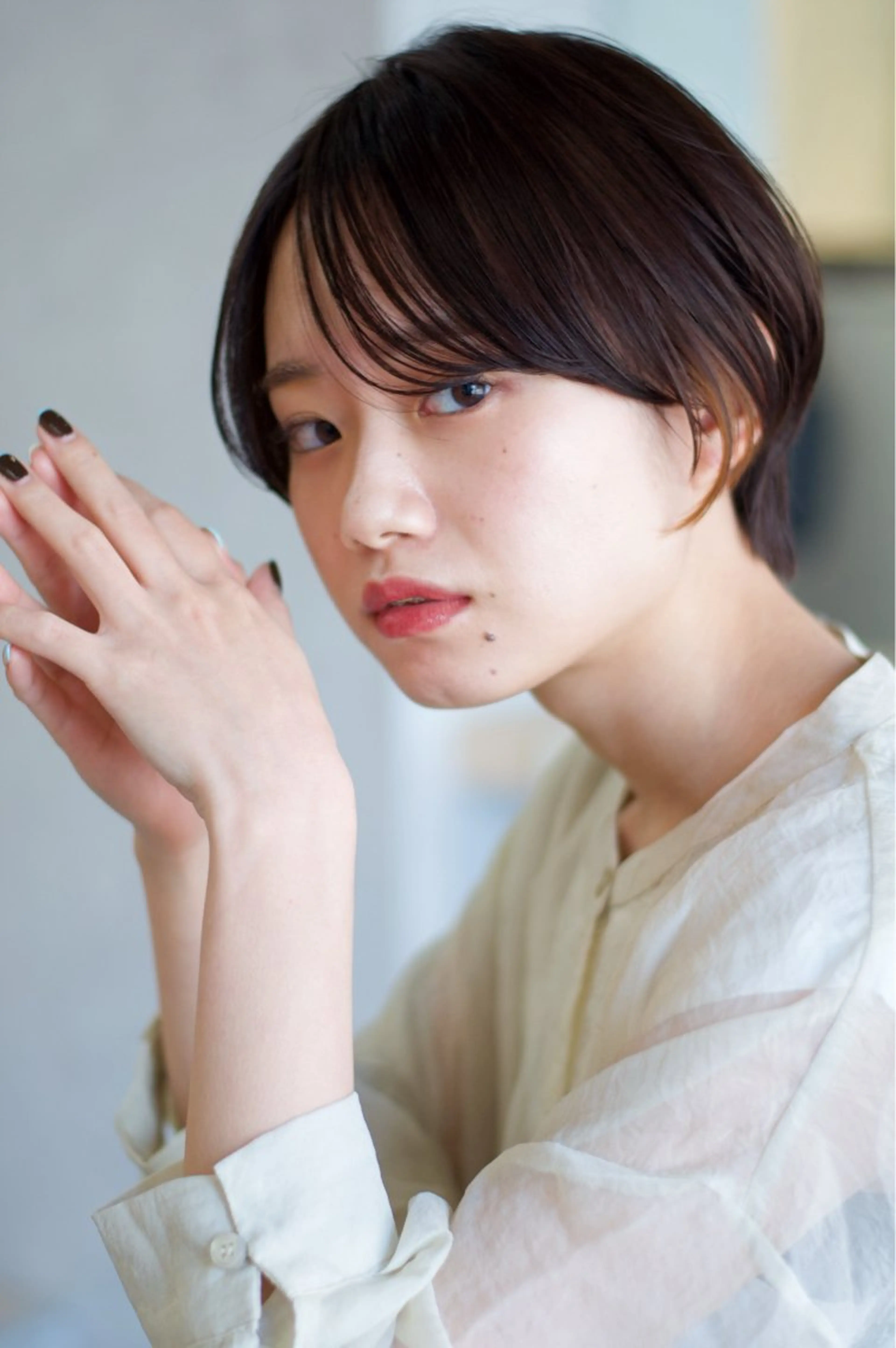 カラー サノ アオイのヘアスタイル