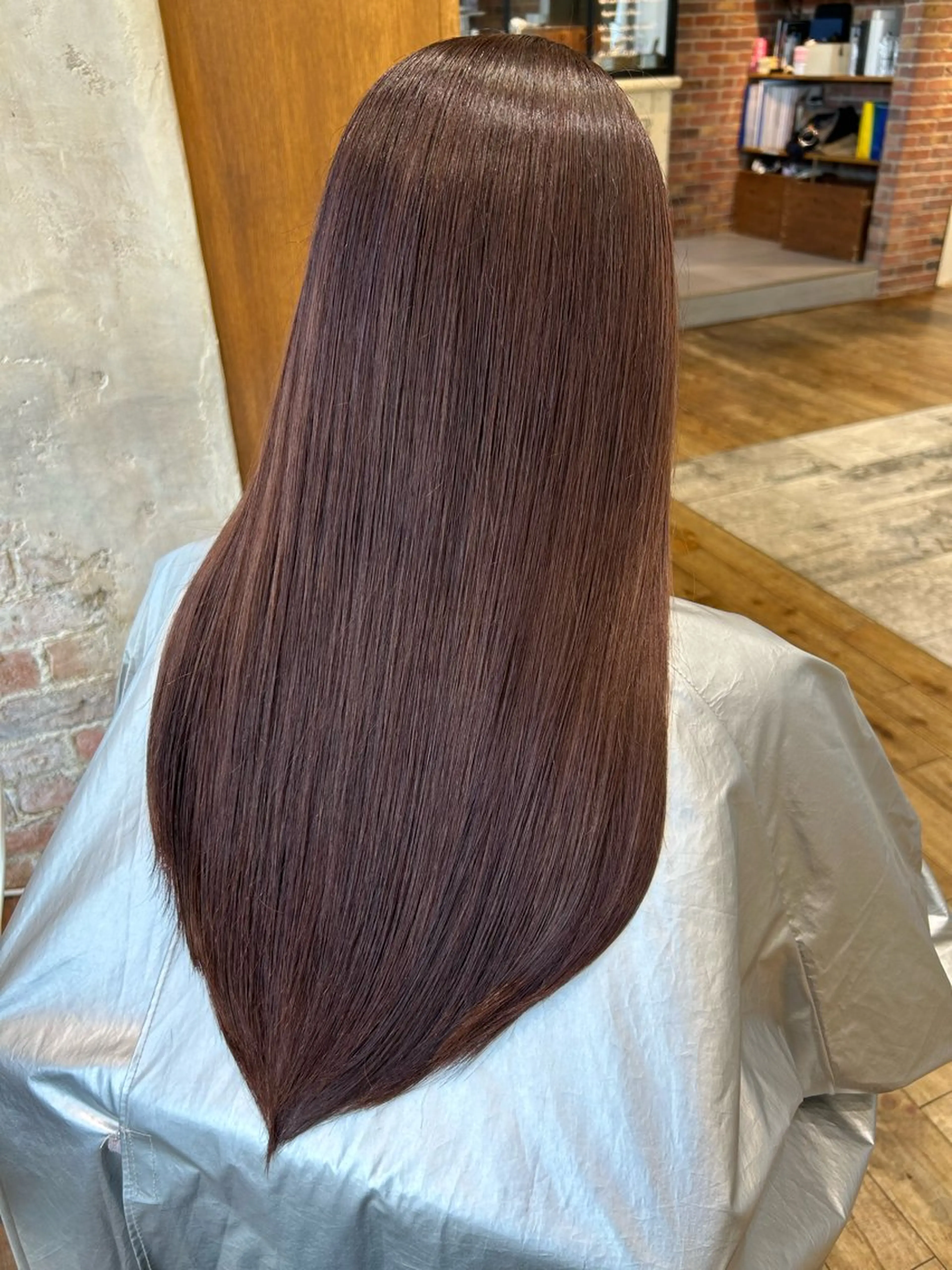 ロング カラー パーマ カット ヘアカラー 縮毛矯正 トリートメント 新宿✨顔周りカット 韓国ヘア/坂本亜裟海のヘアスタイル