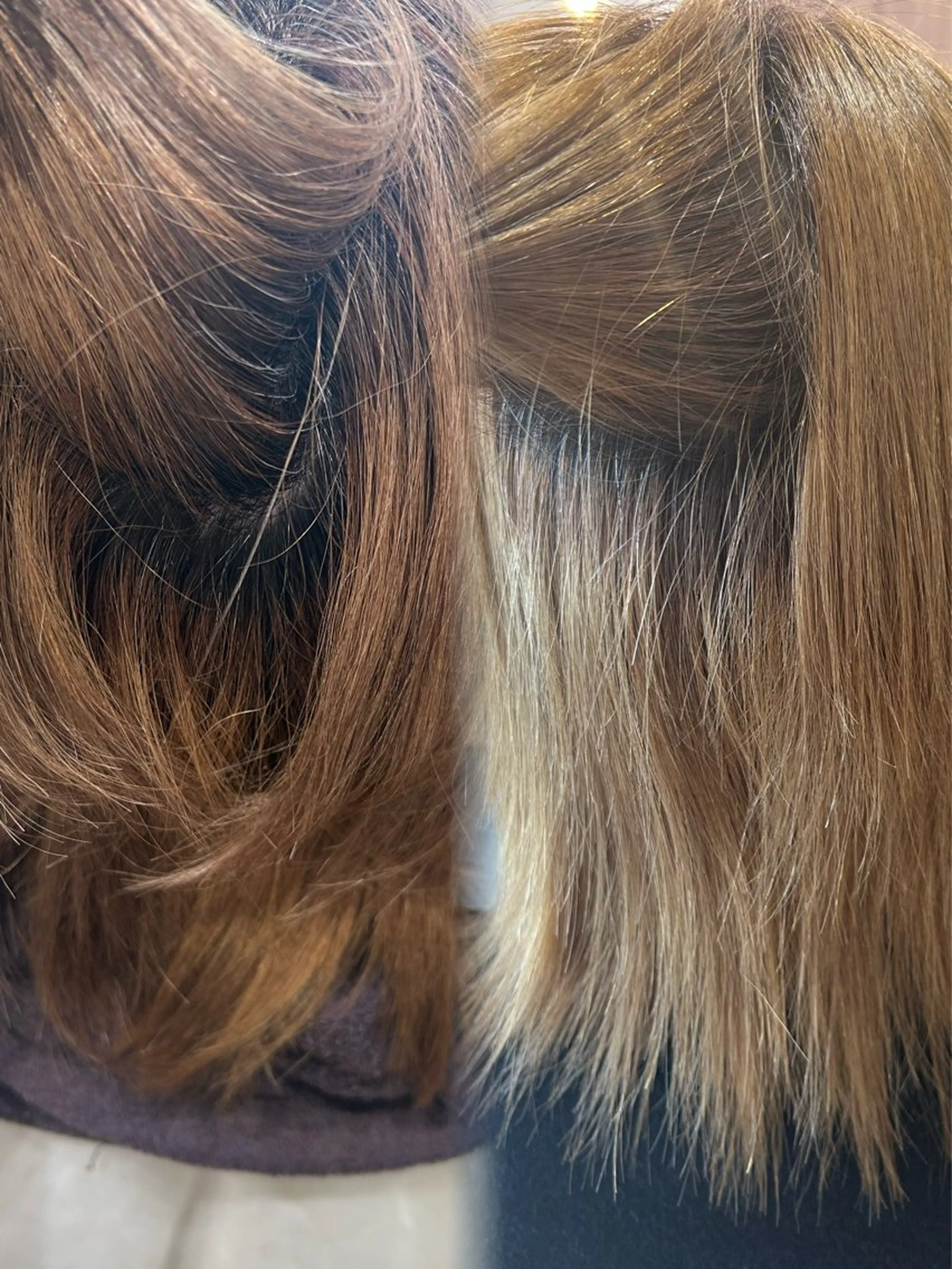 ミディアム 縮毛矯正 くろだ かなのヘアスタイル