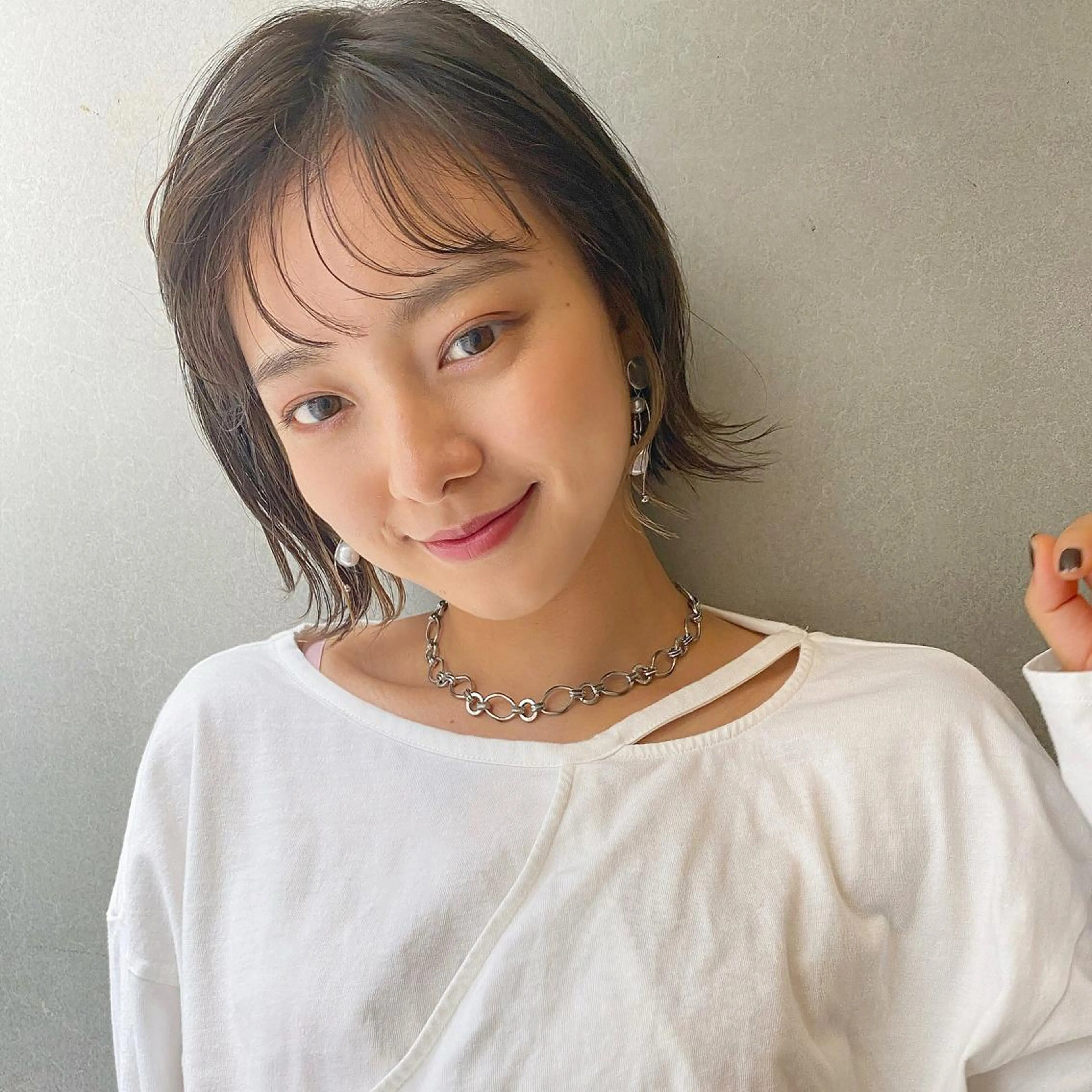 レイヤーカット/ ハイライト　千咲季のヘアスタイル