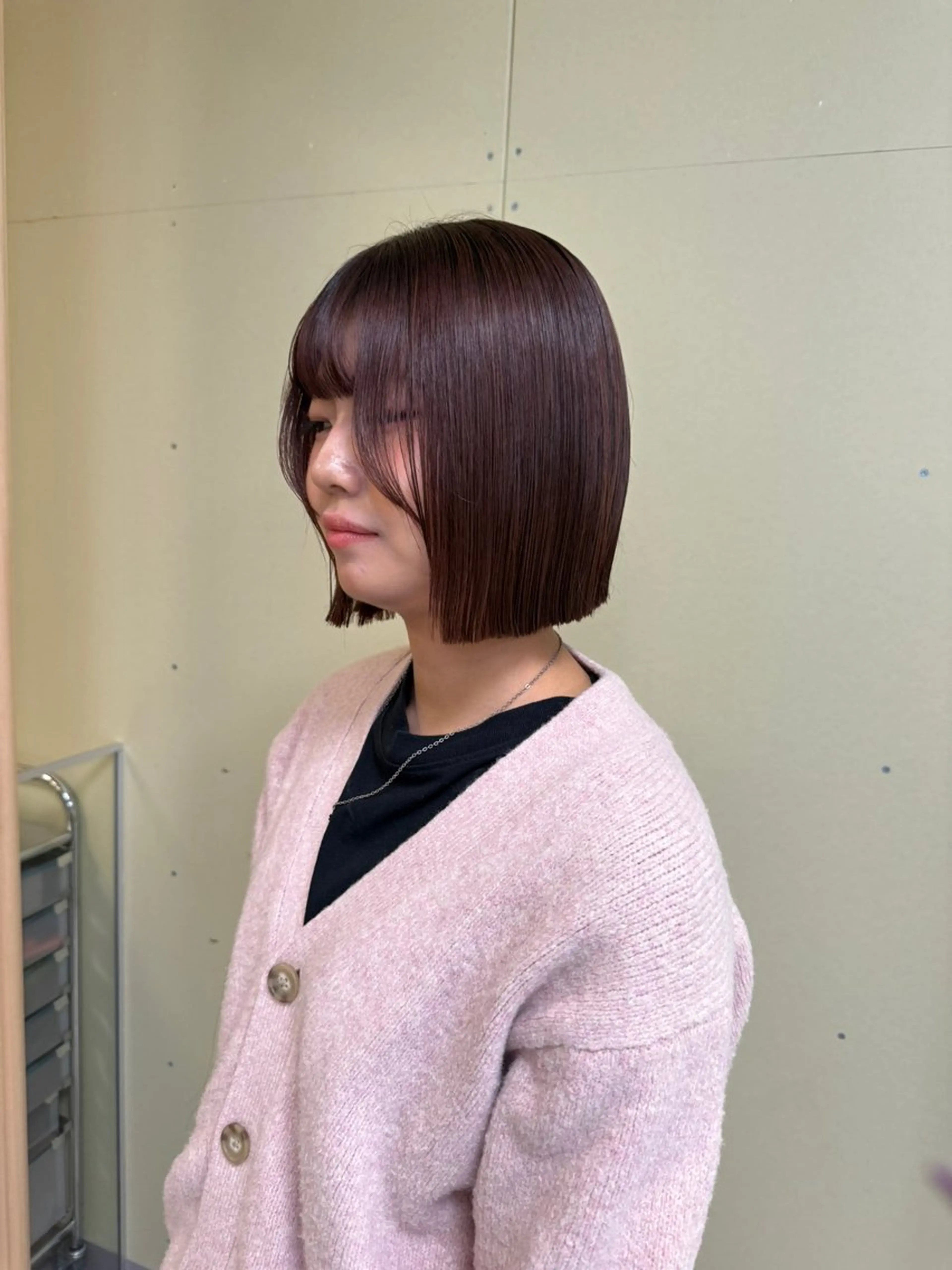 ショート カラー カット ヘアカラー トリートメント 伶風/ボブ/ ハッシュカットのヘアスタイル