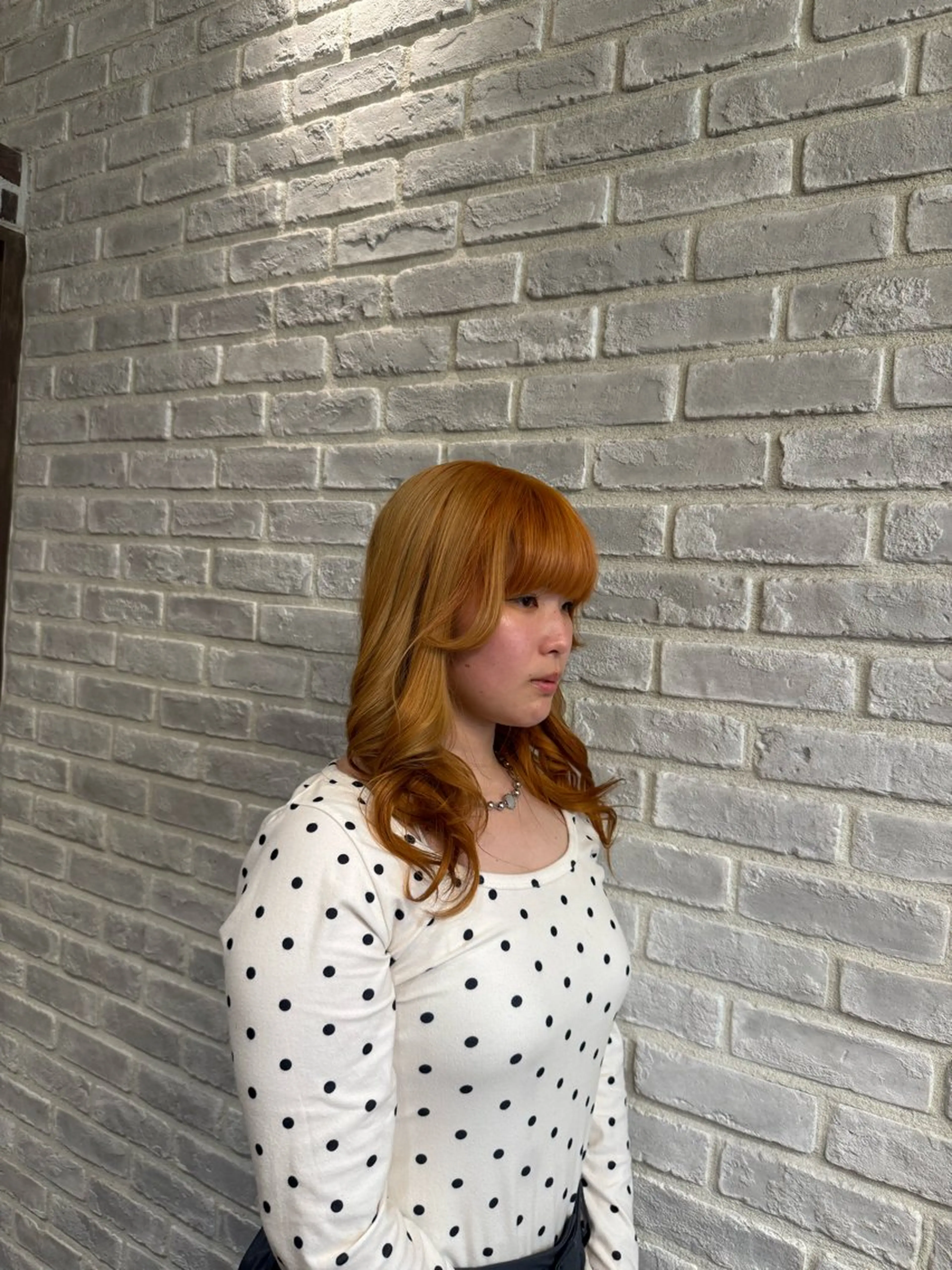 カラー ｢韓国風カラー ｣サナのヘアスタイル