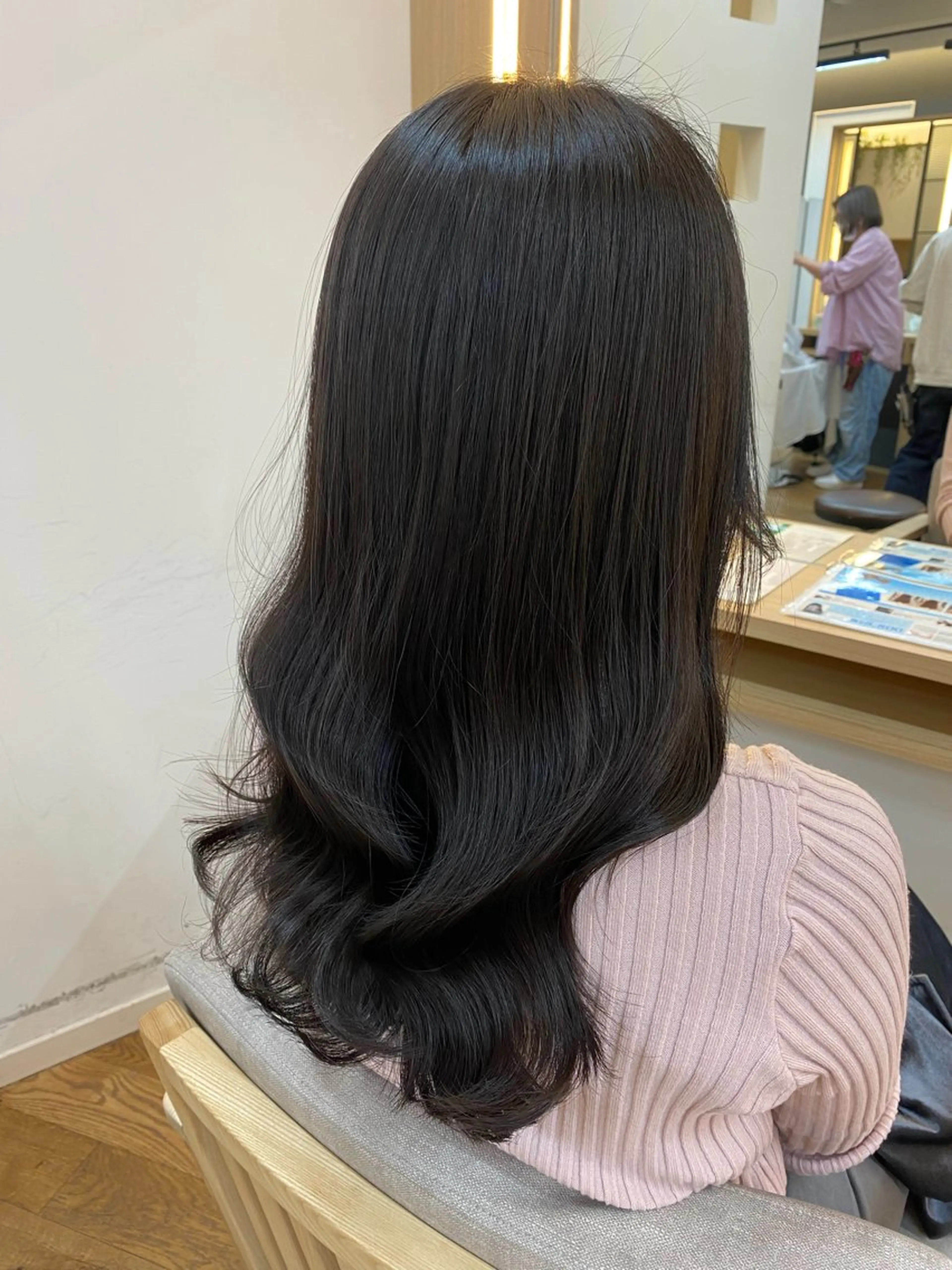 セミロング カラー ヘアアレンジ トリートメント カット ヘアカラー トリートメント 韓国ヘア sasugaのヘアスタイル