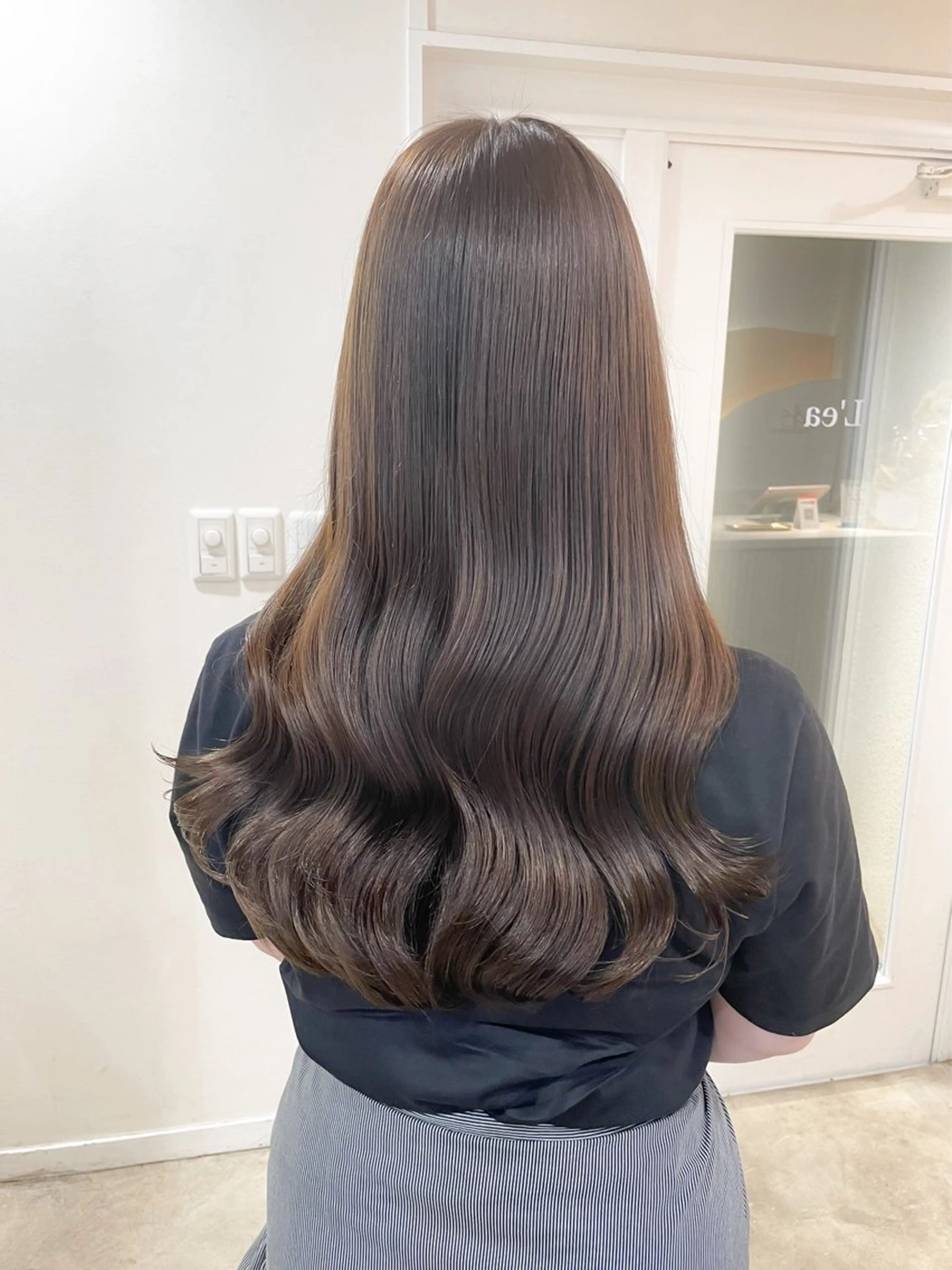 カラー カット ヘアカラー ミディアム/顔周り/ ベージュ🌼mayuのヘアスタイル