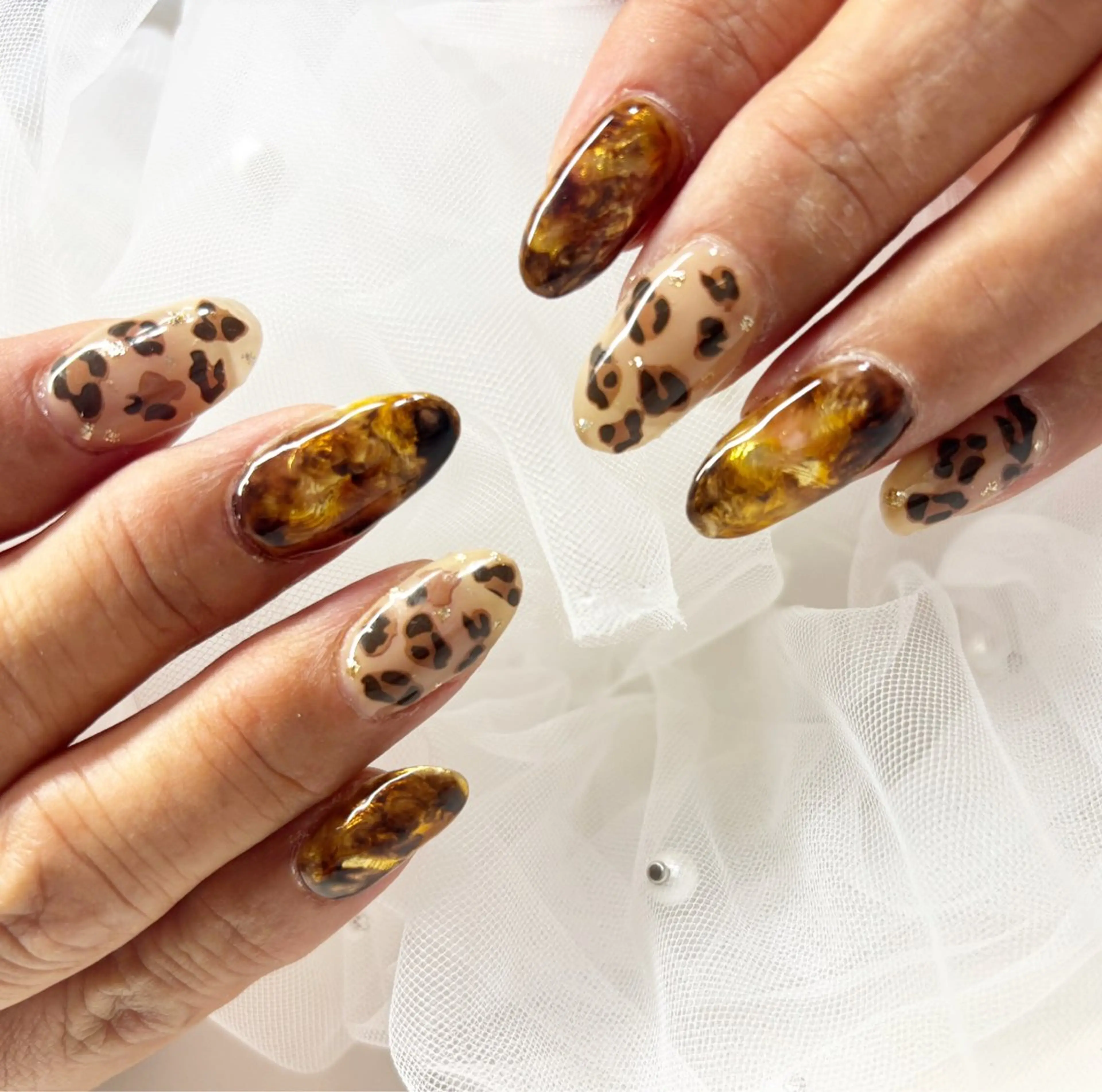 ネイル べっ甲ネイル Nail salon chouchouのネイルデザイン