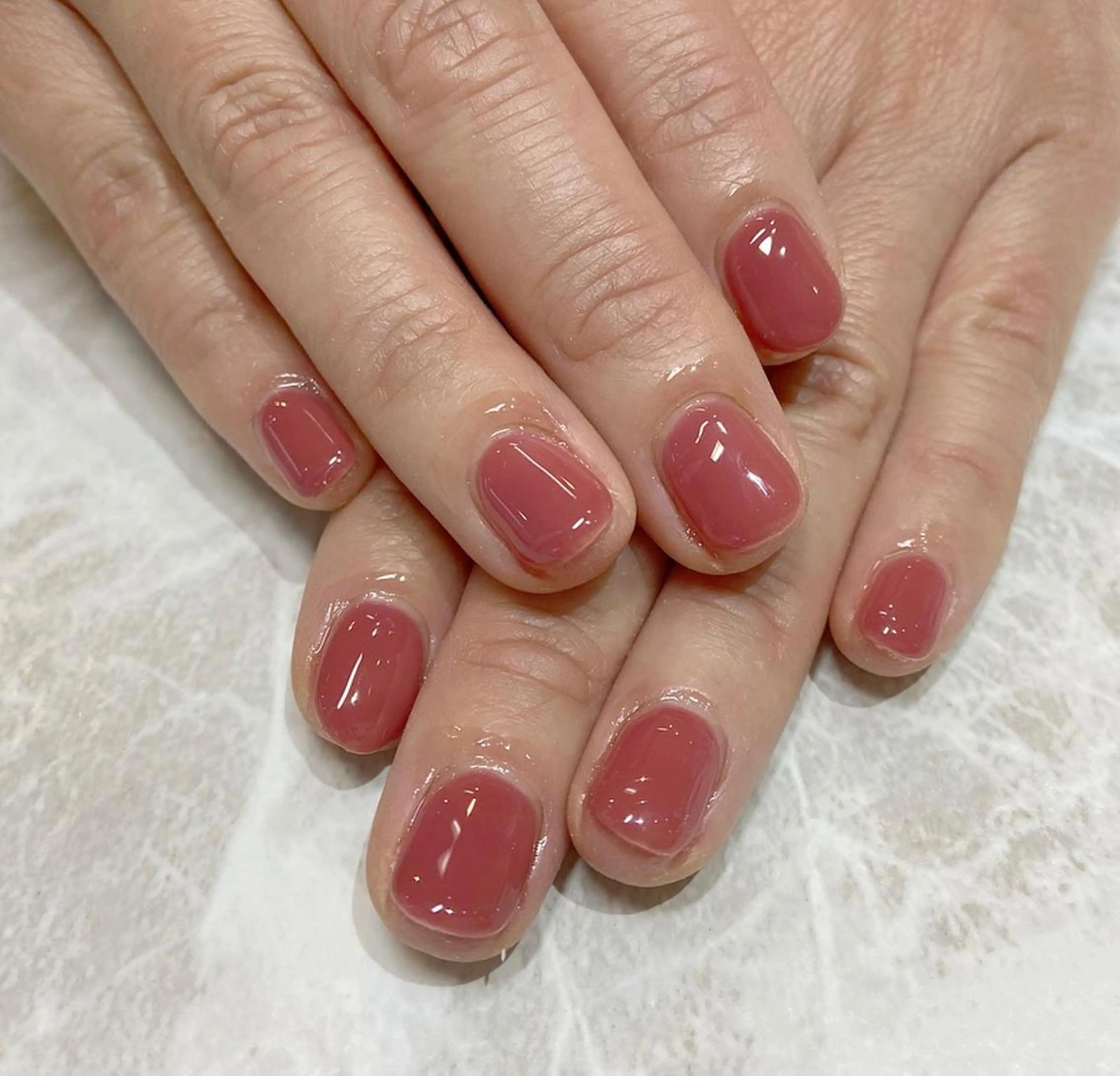 ネイル ワンカラーネイル 🧸熊谷 かほ🧸のネイルデザイン