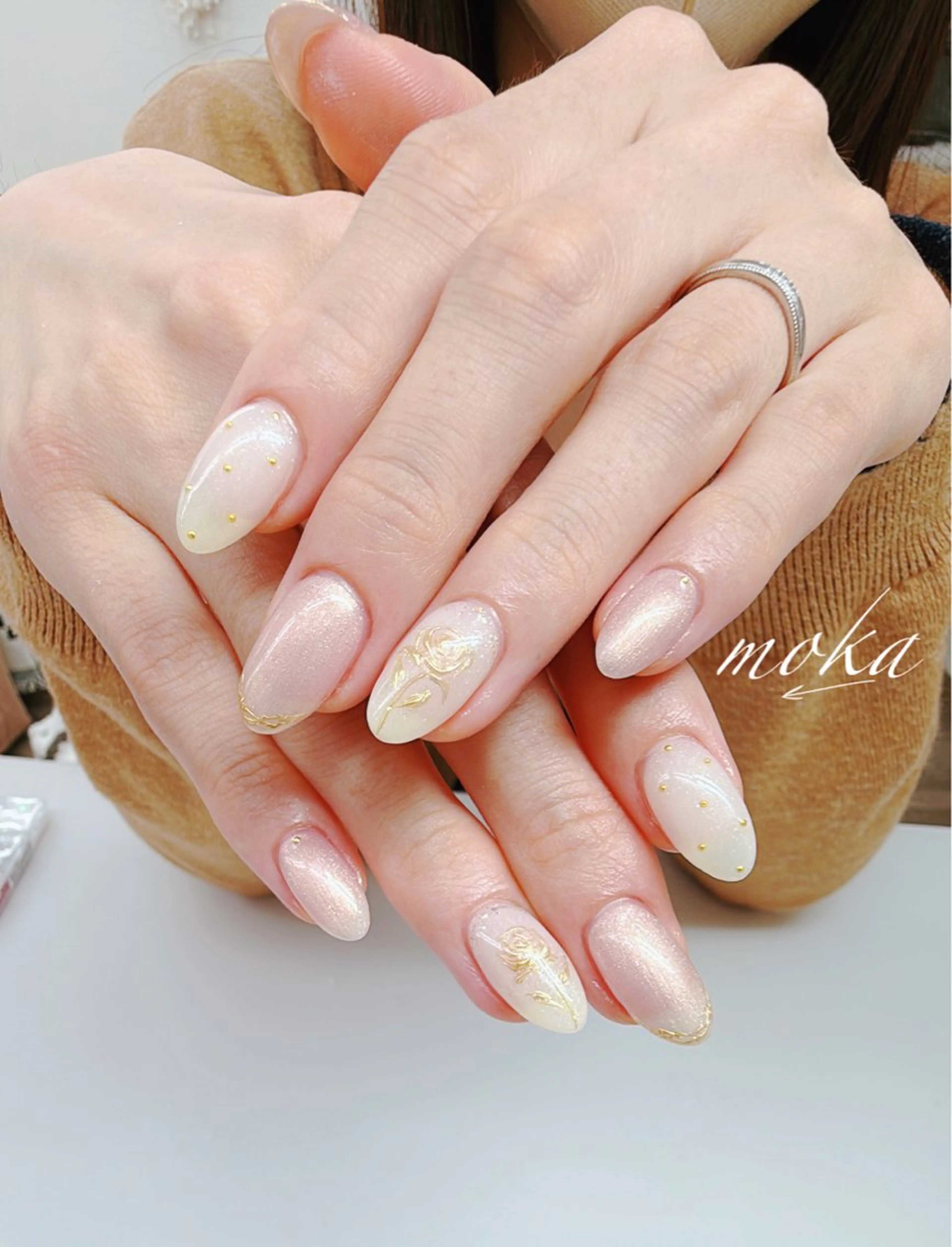 ネイル ハンドネイル ハンドケア 胡蝶蘭レディースサロ ンNailMOKAのネイルデザイン