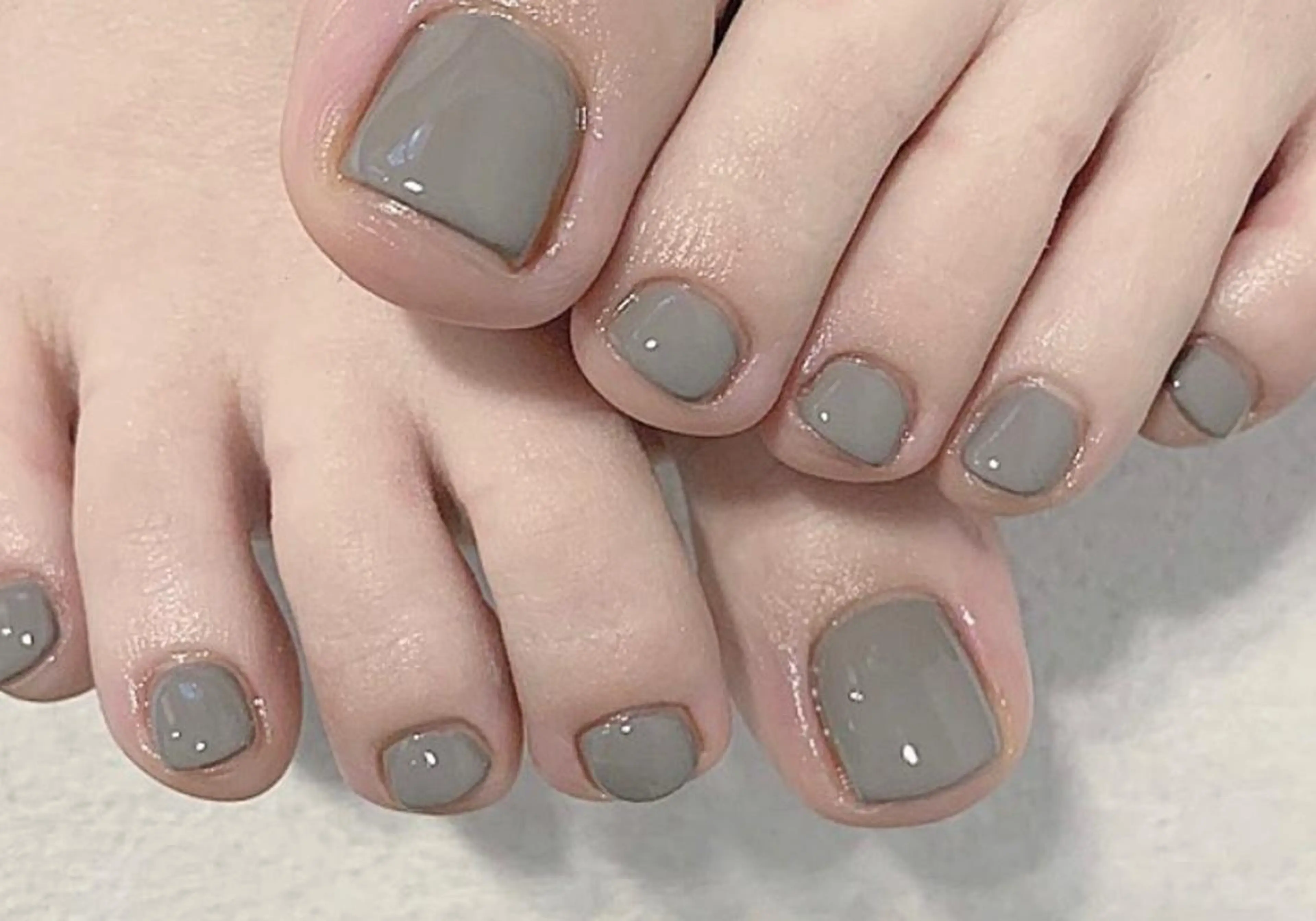 ネイル フットネイル ワンカラーネイル フットネイル eyelash & nail  ＡＮのマツエク・マツパデザイン