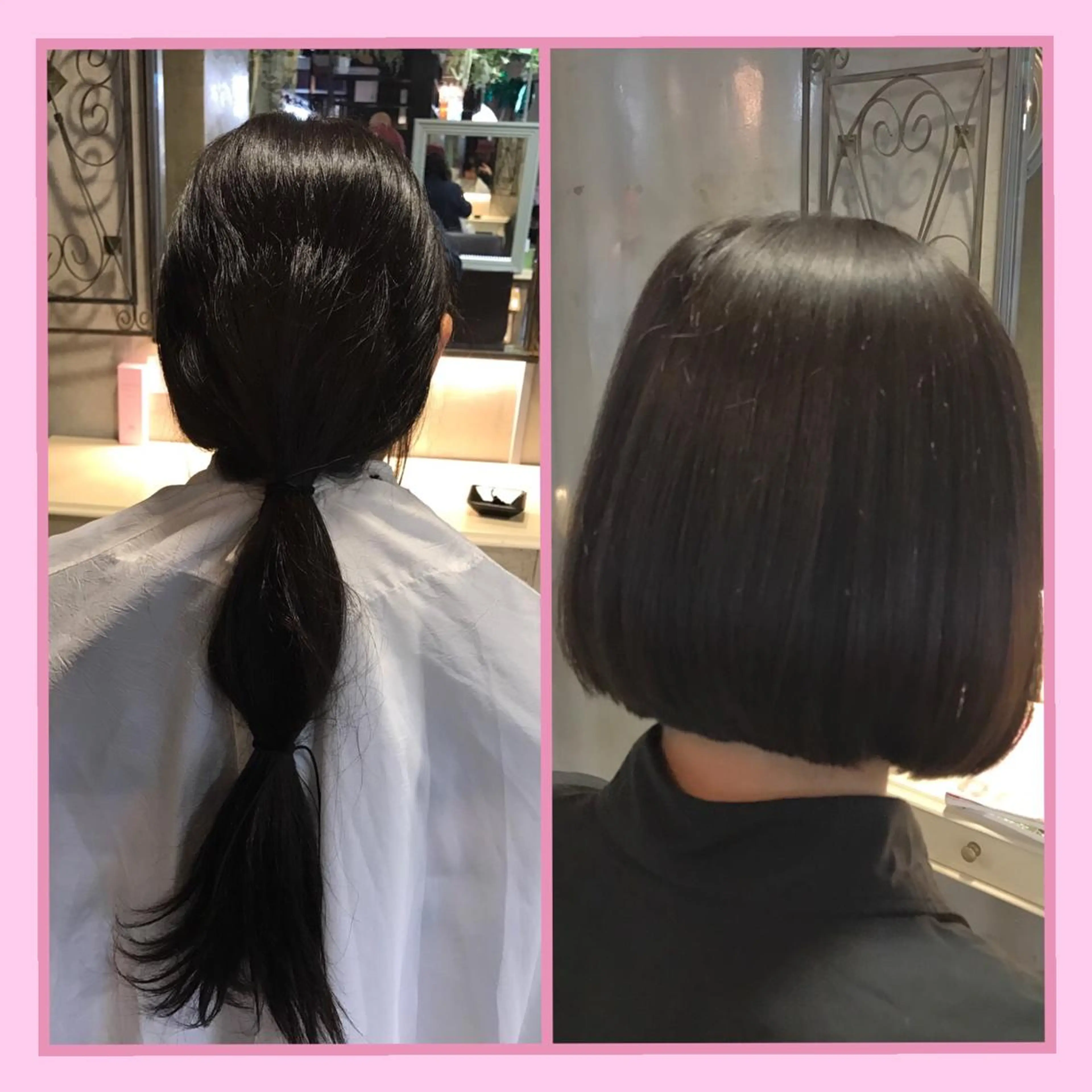 ミディアム ボブ SHIN/レイヤー カット×クロスパーマのヘアスタイル