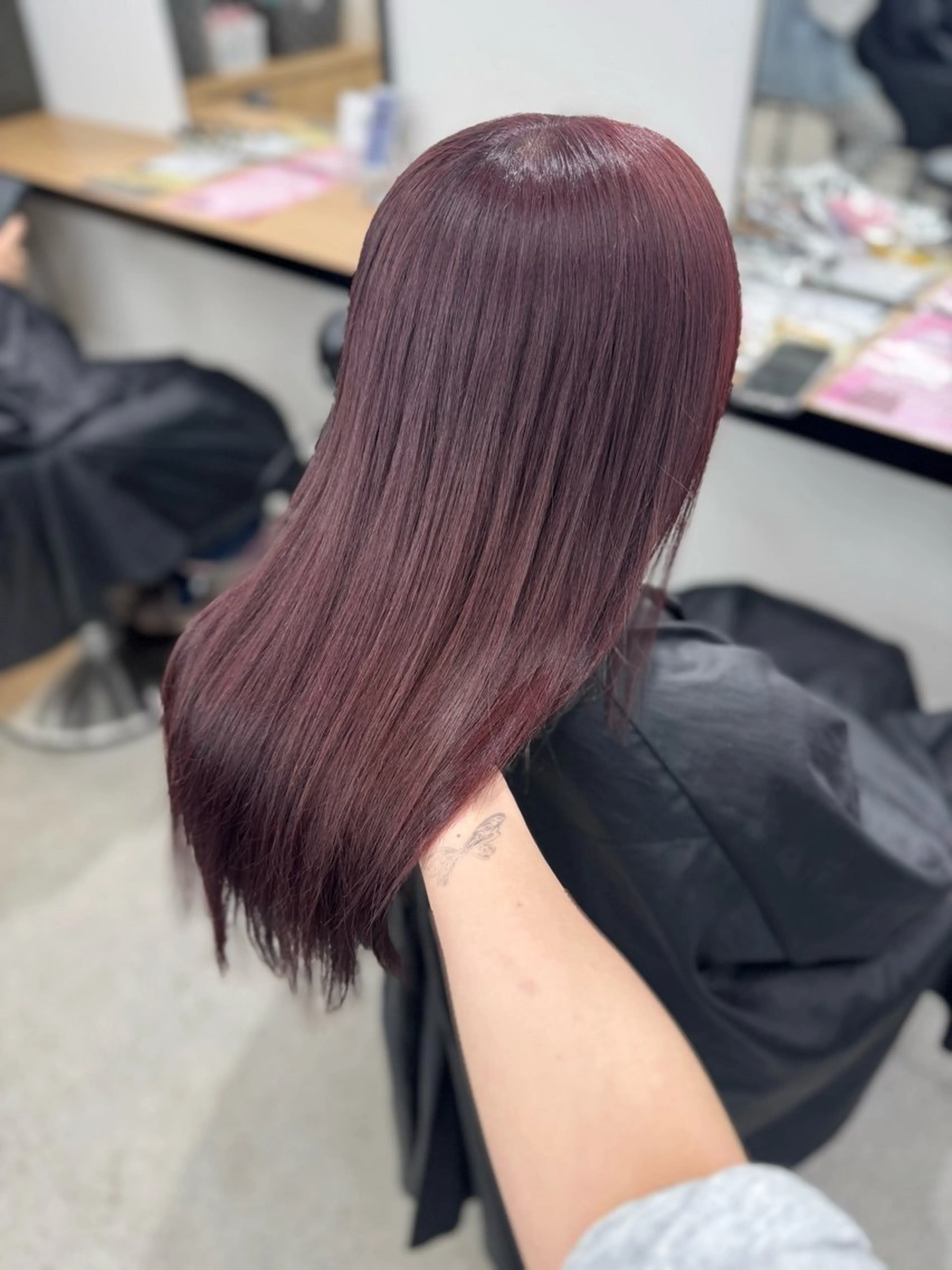 ミディアム カラー ヘアアレンジ カット ヘアカラー トリートメント ヘアセット 🤍淡色ピンク&ラベ ンダーYUKI🤍のヘアスタイル