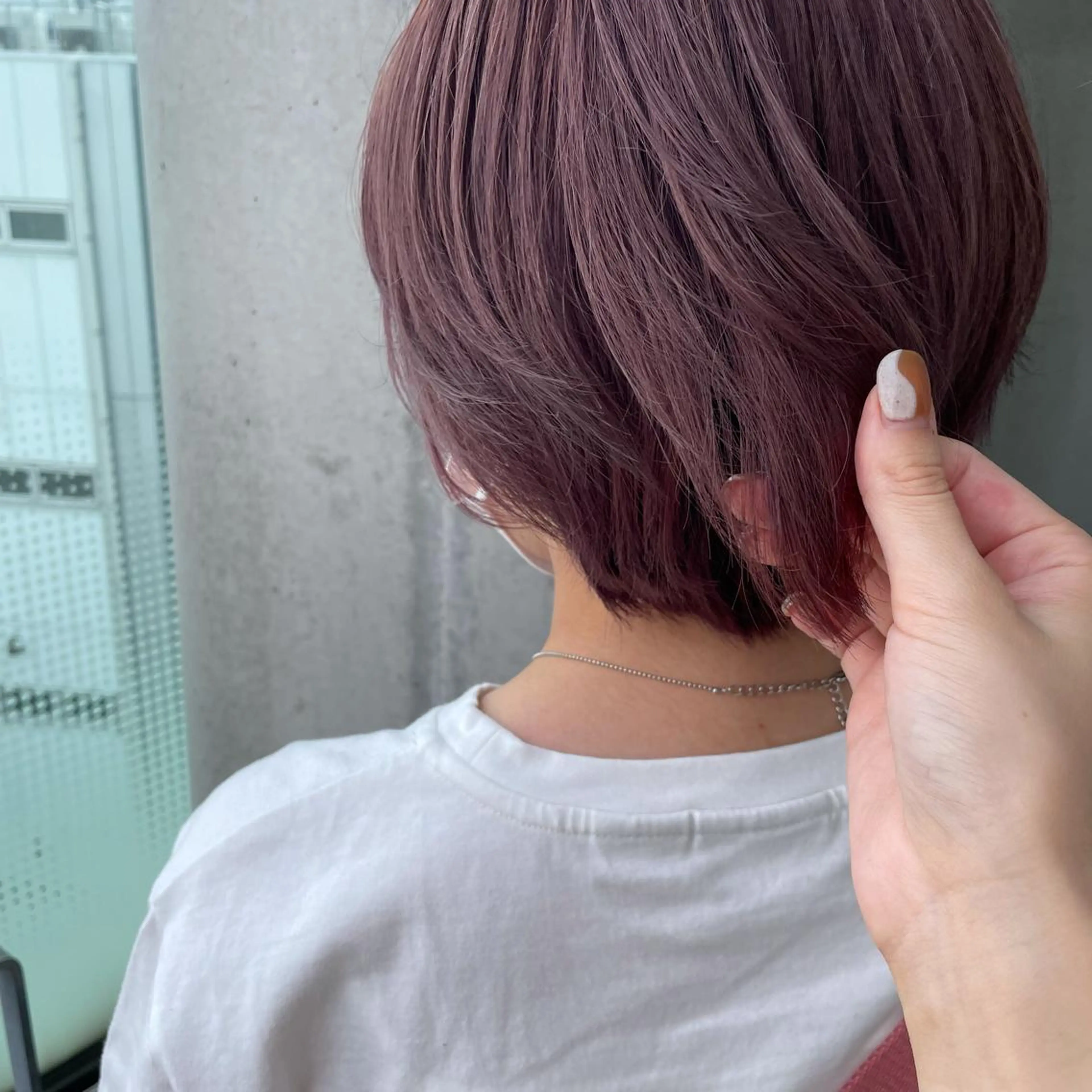 カラー ベージュカラー ピンクカラー ピンクベージュ 🍪ﾖｼｲﾊﾙﾈ🍪 ﾗﾍﾞﾝﾀﾞｰｶﾗｰのヘアスタイル