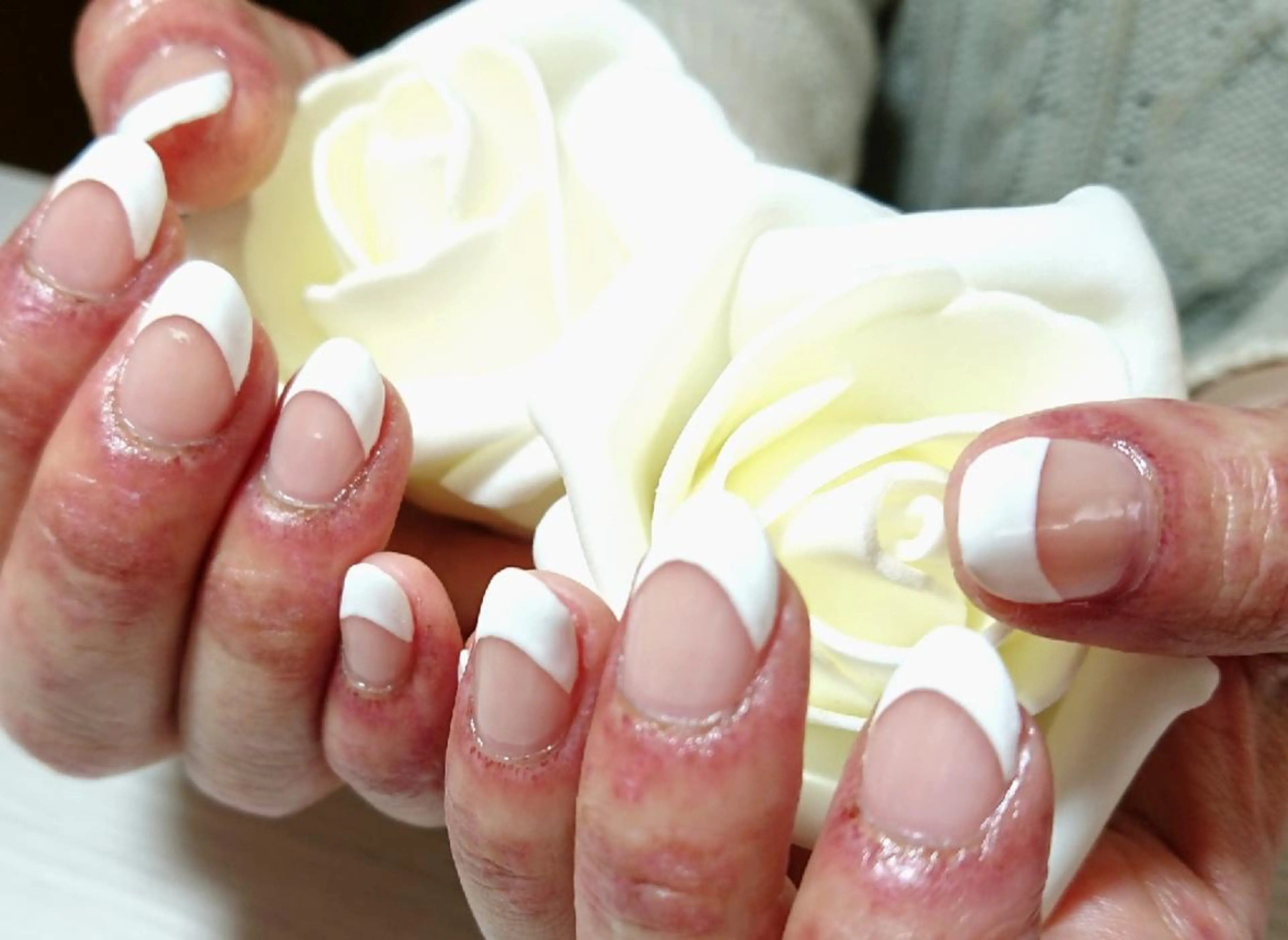 ネイル フレンチネイル ハンドネイル 林 珠里のネイルデザイン