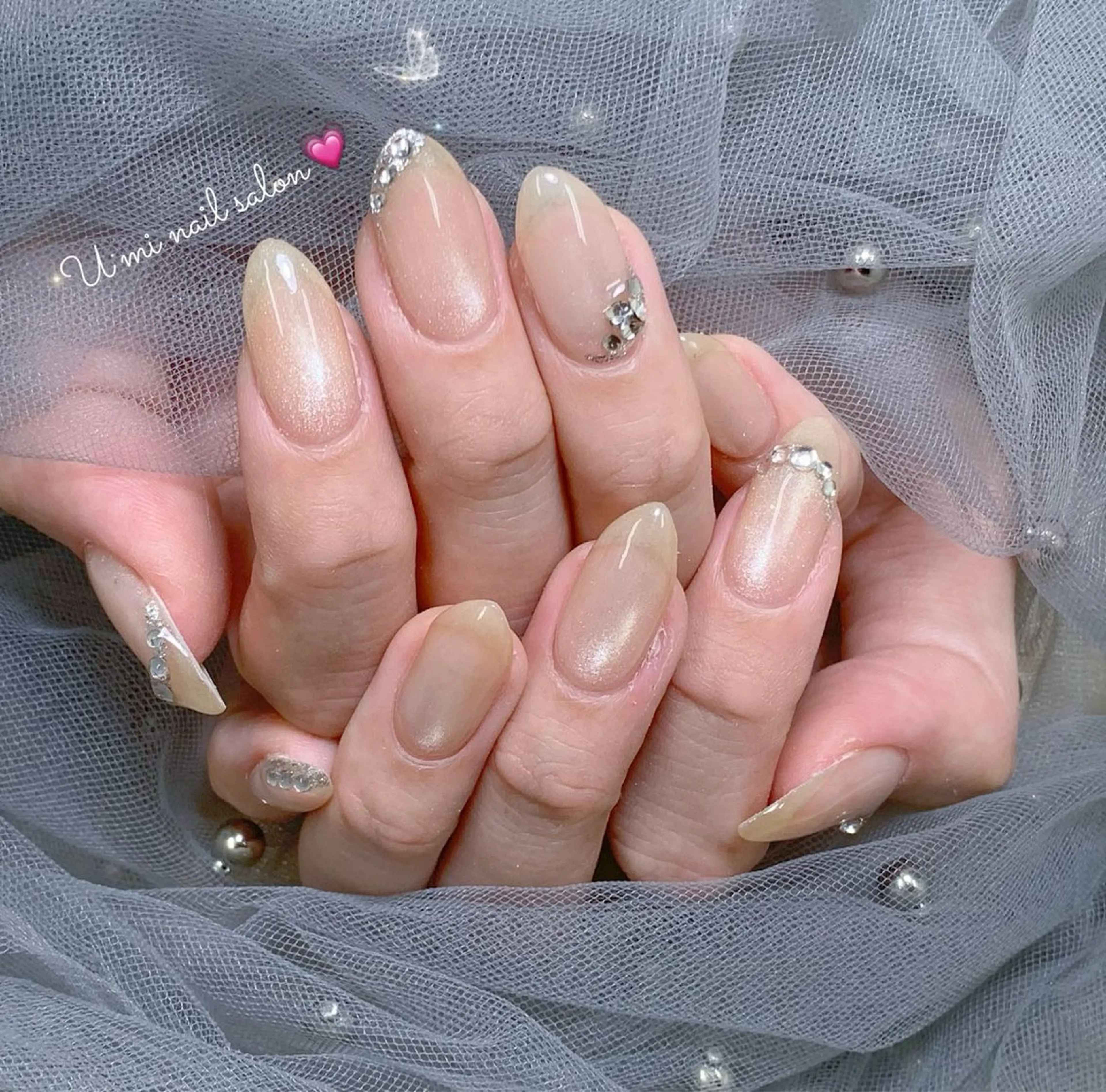 ネイル 持ち込み ハンドネイル Ｕ·Mi nail salon所属・u・mi  上野御徒町パラジェルのネイルデザイン