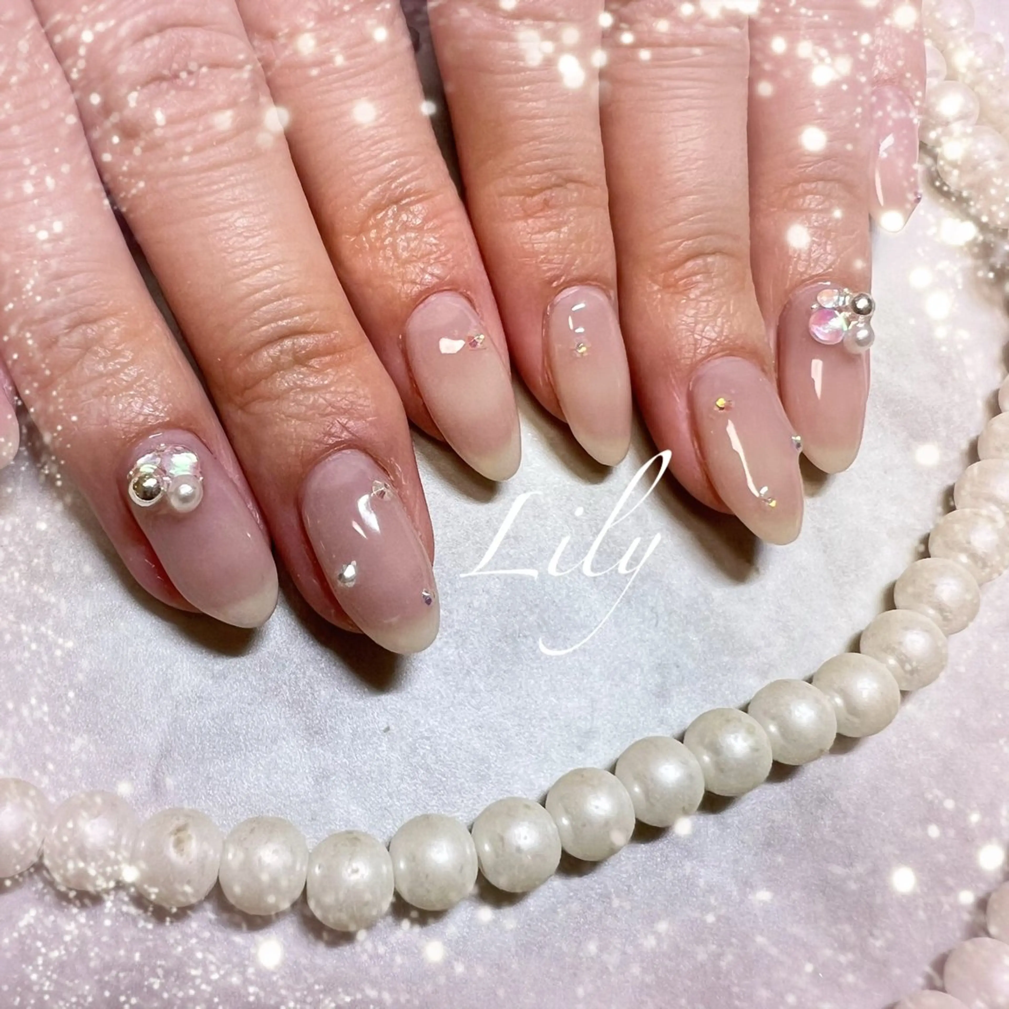 ネイル ハンドネイル Lily*nail 🌻Mii🌻のネイルデザイン