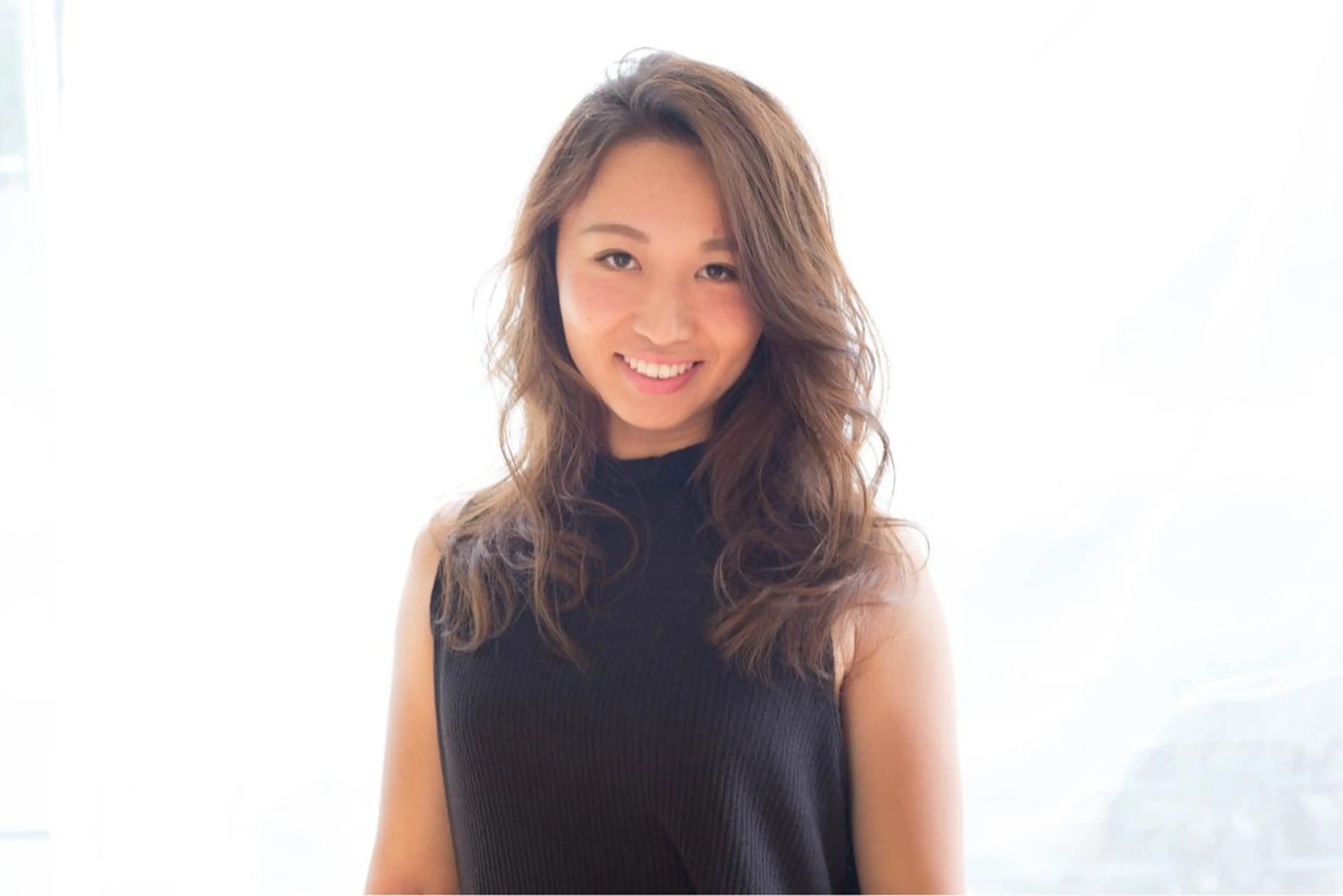 ミディアム セミロング ロング カラー タジマ ヤスヒサのヘアスタイル