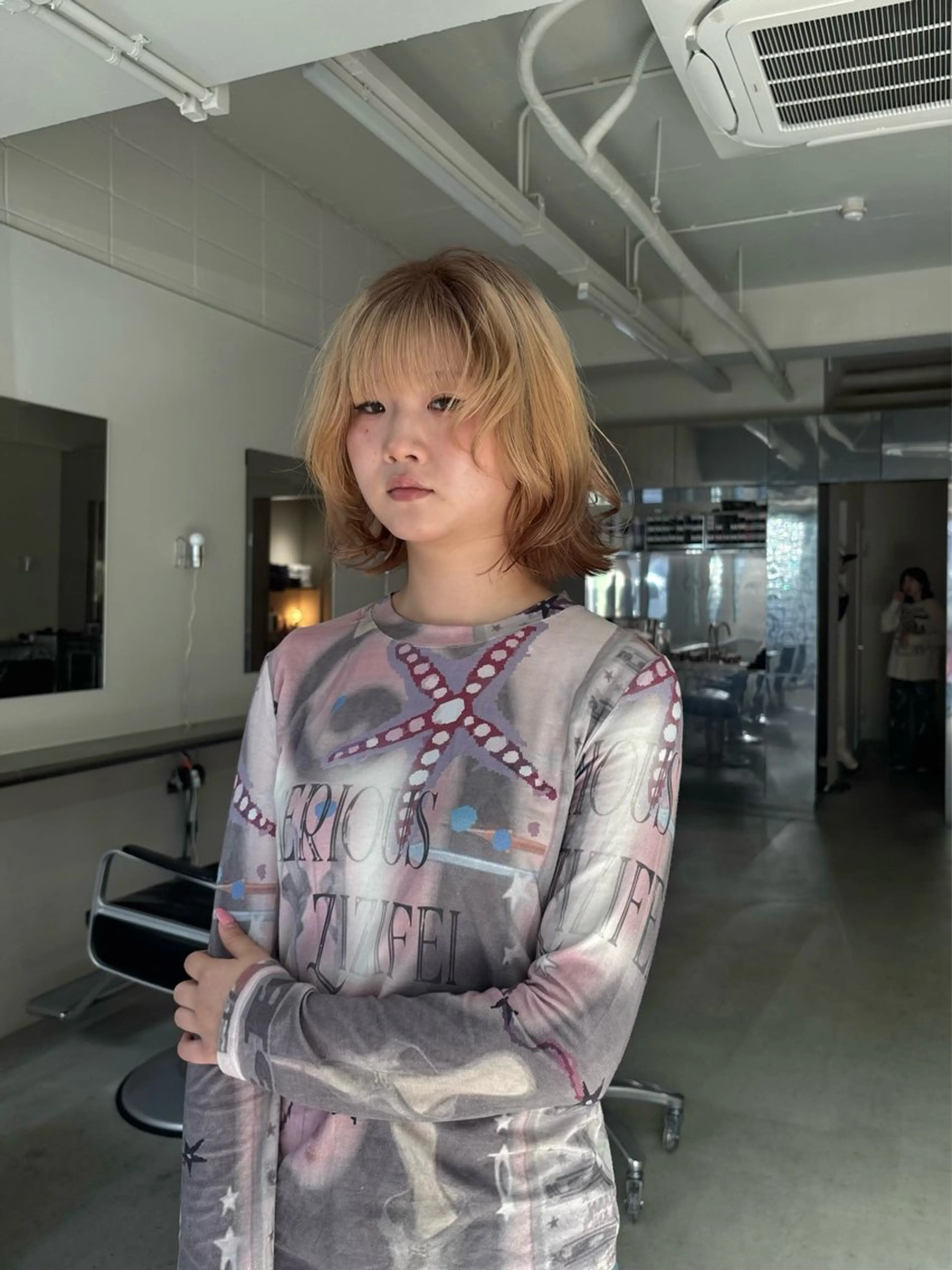 ミディアム Ren /北堀江のヘアスタイル