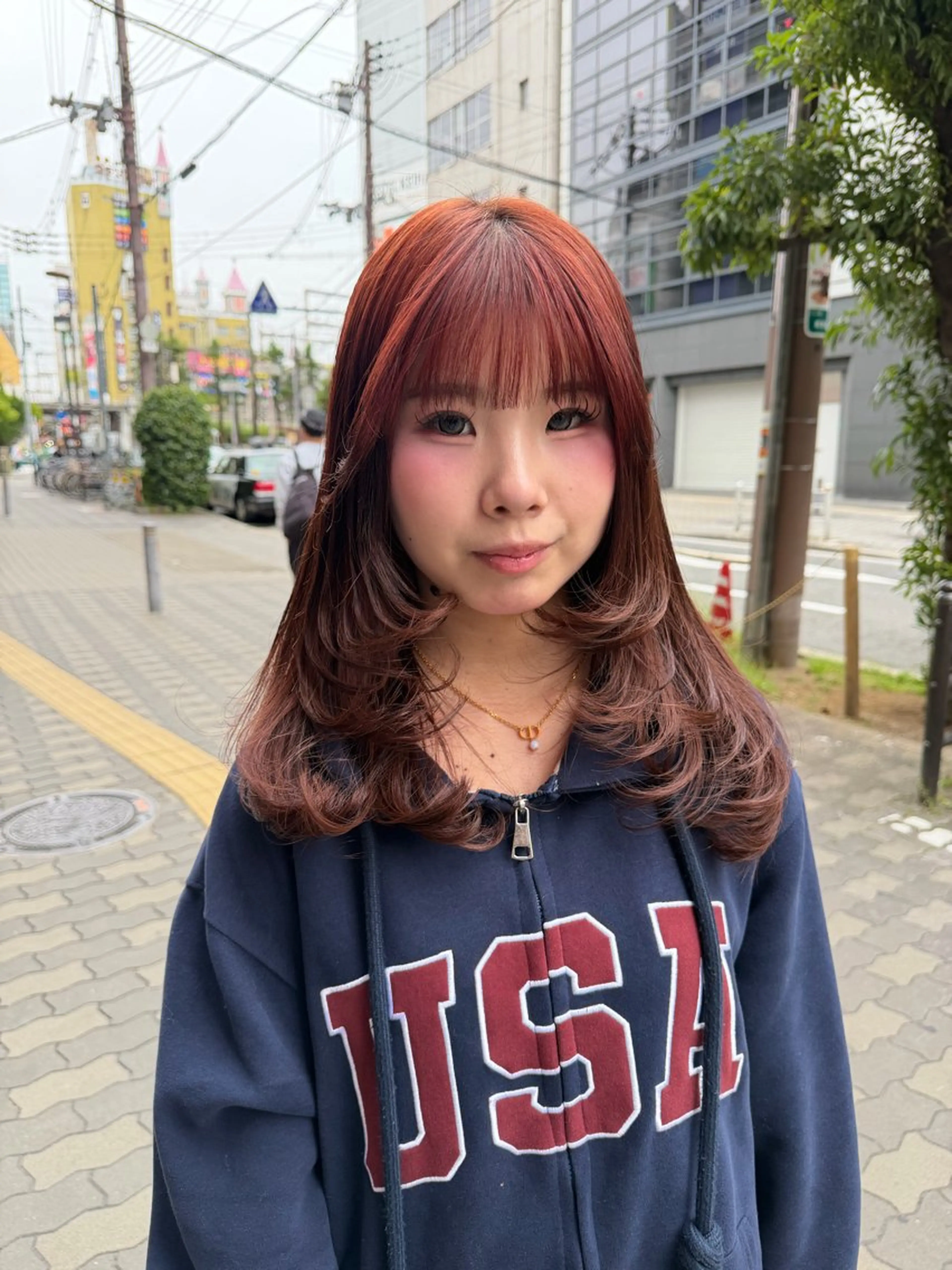 セミロング レイヤーカット カット ヘアカラー Karin trスタイリスト🥀のヘアスタイル