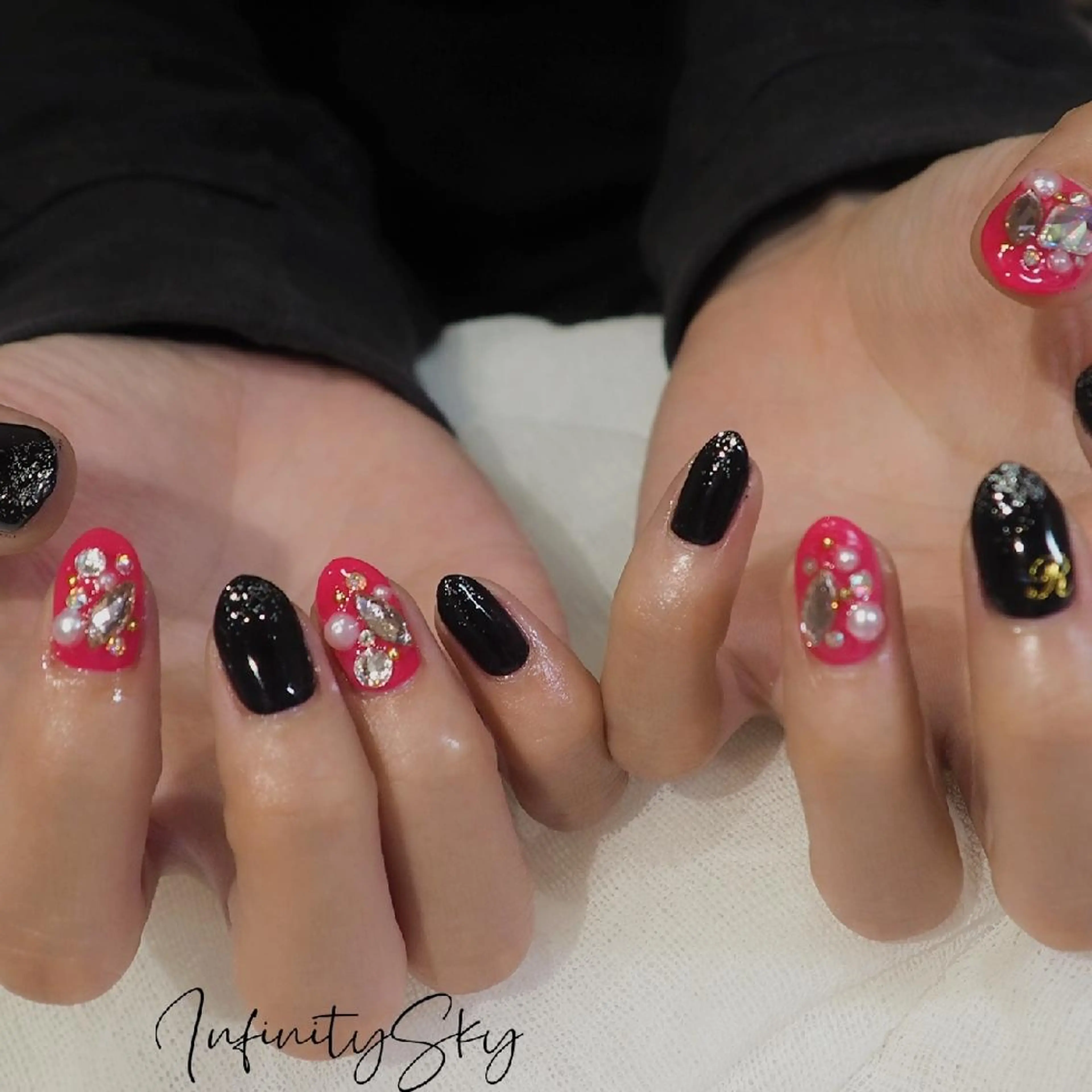 ネイル アートネイル ハンドネイル infinity skyのネイルデザイン