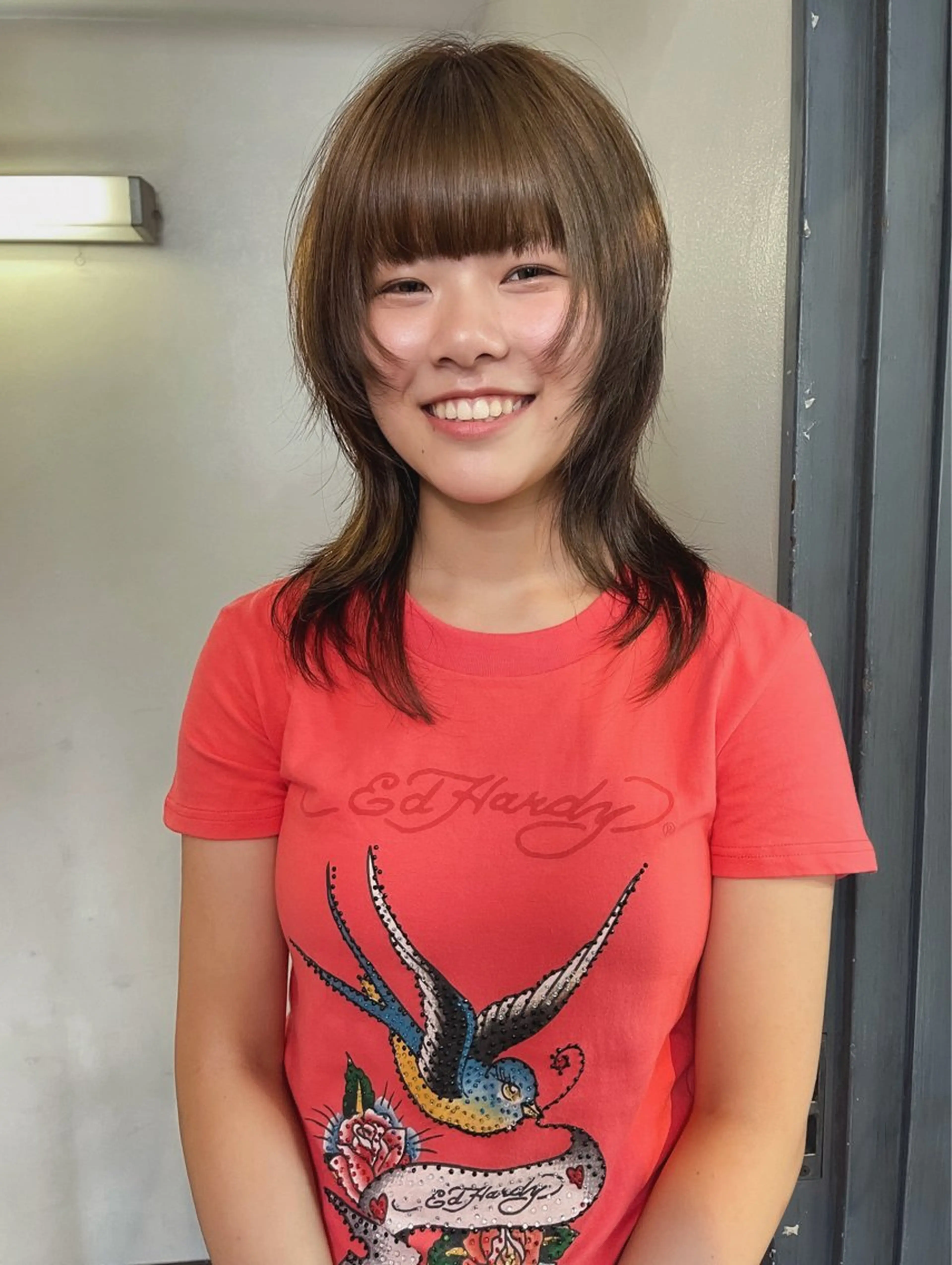 ミディアム カラー 安部佑哉/ハイトーン /レイヤー/ブリーチのヘアスタイル