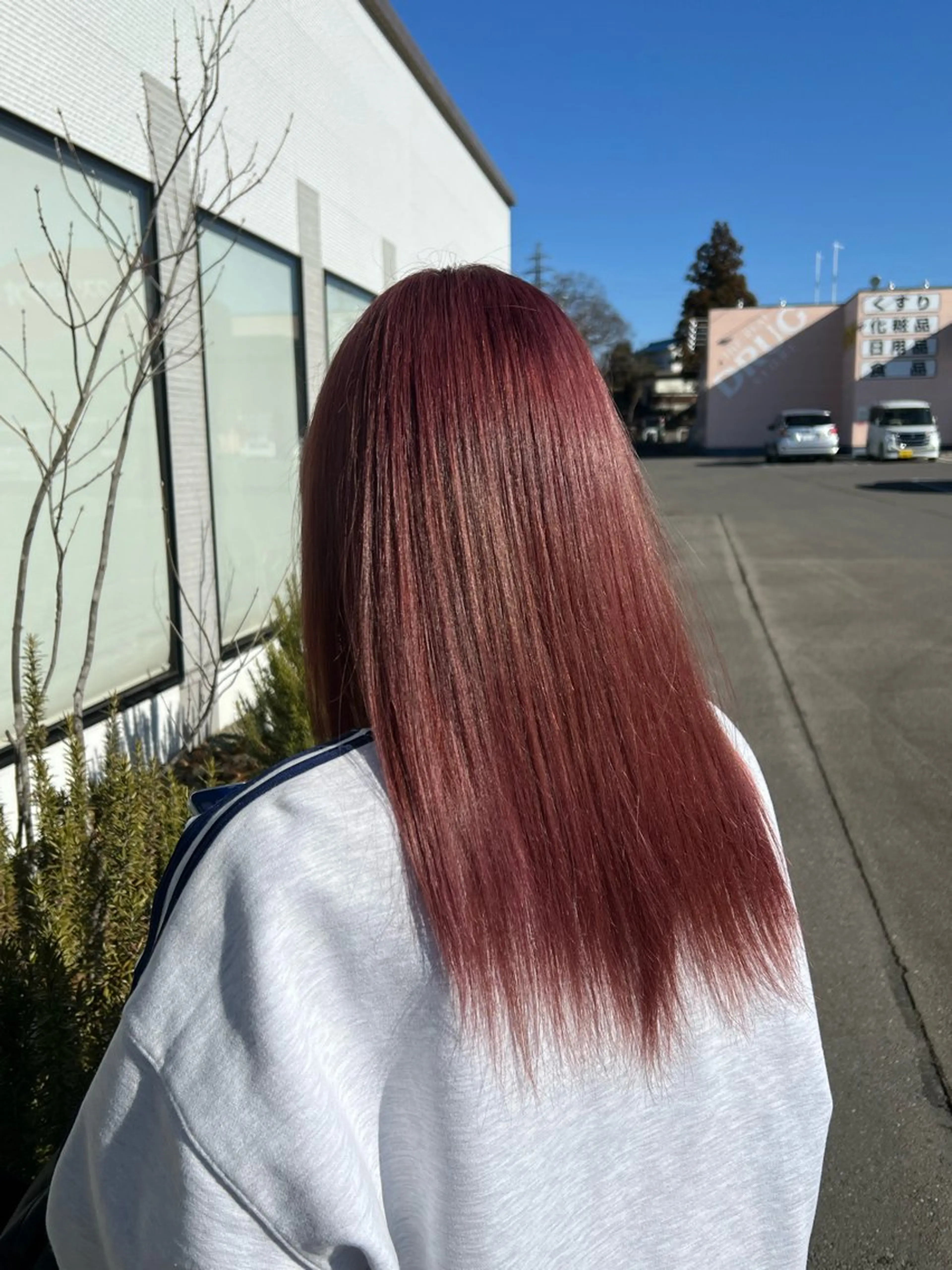 カラー ピンクカラー ヘアカラー トリートメント 大澤 勝悟のヘアスタイル