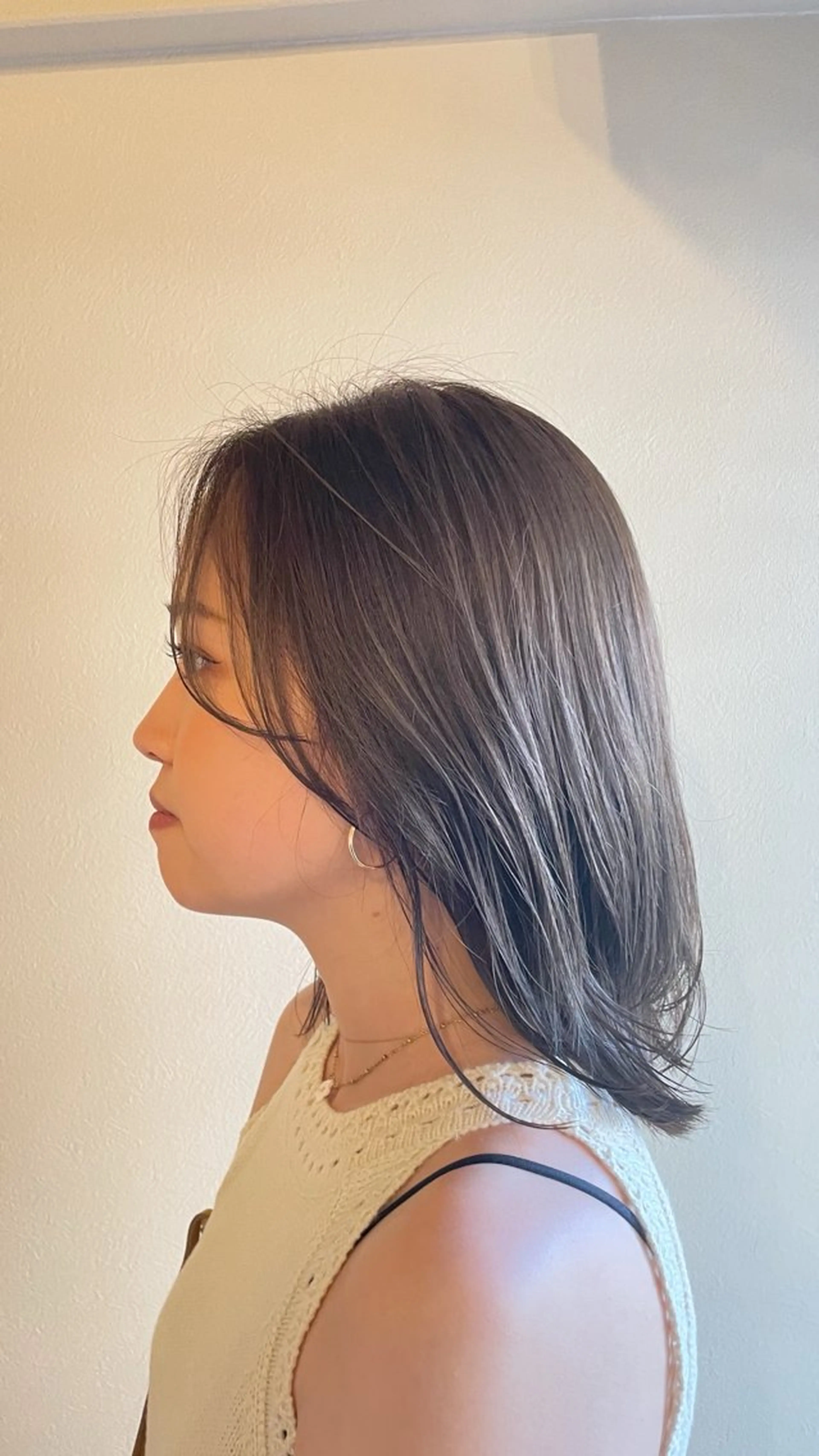 ミディアム カラー カット ヘアカラー トリートメント 鎌田卓也/髪質改善 /透明感カラーのヘアスタイル