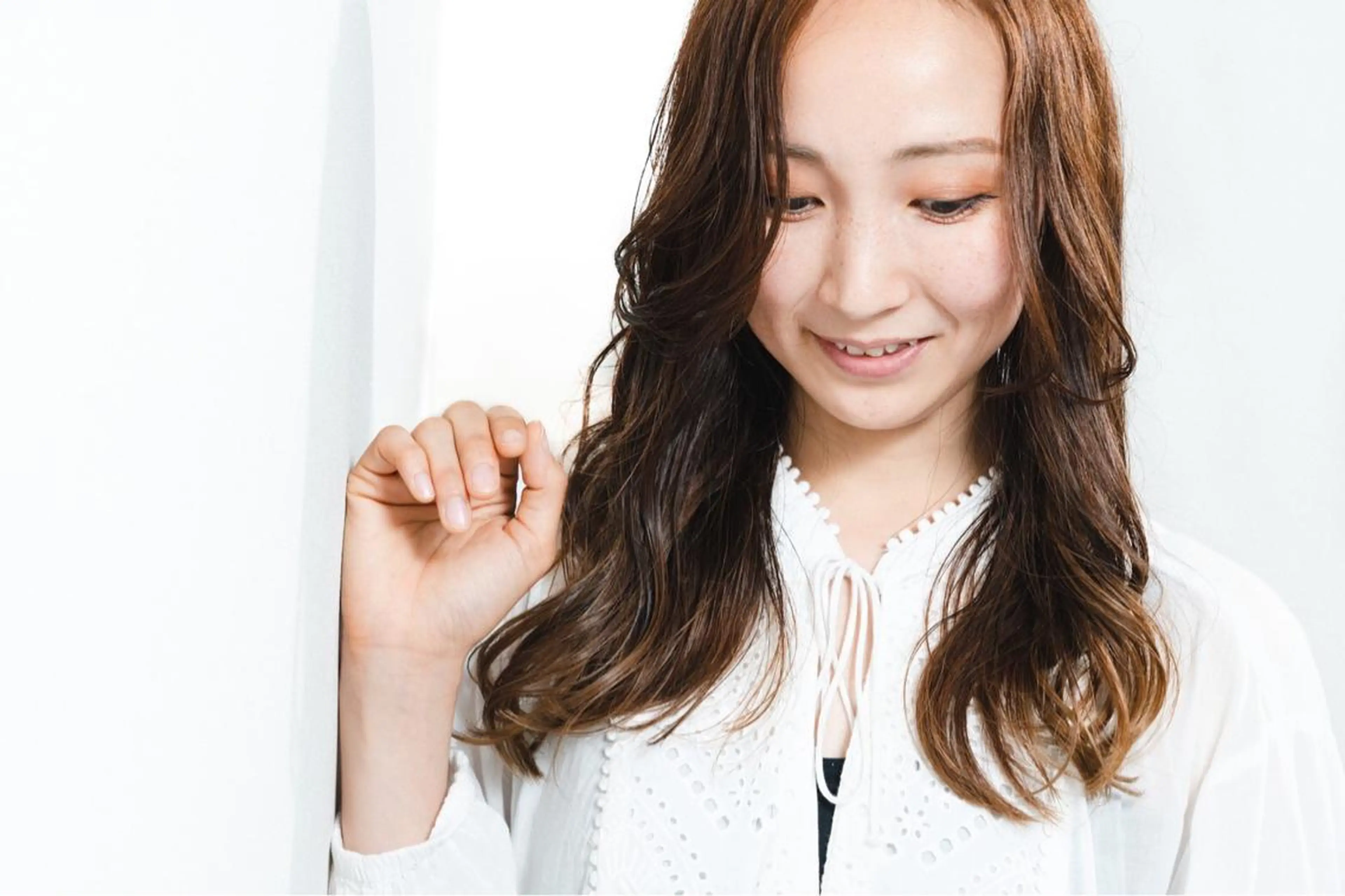 ミディアム カラー ヘッドスパ シェアハピ ヤマモトのヘアスタイル