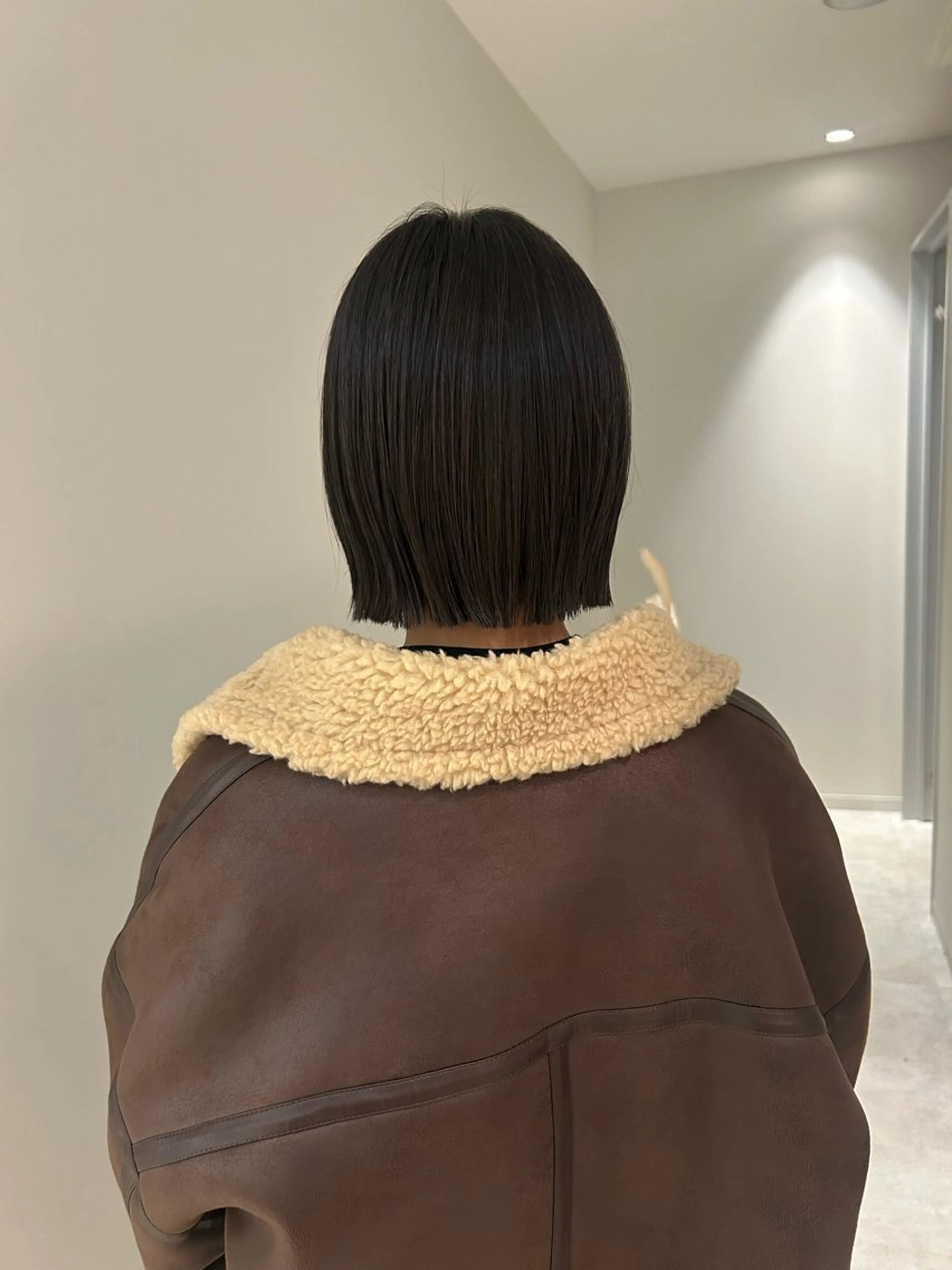 ミディアム ボブ カット 柔らかい縮毛矯正/ ボブ/北林のヘアスタイル