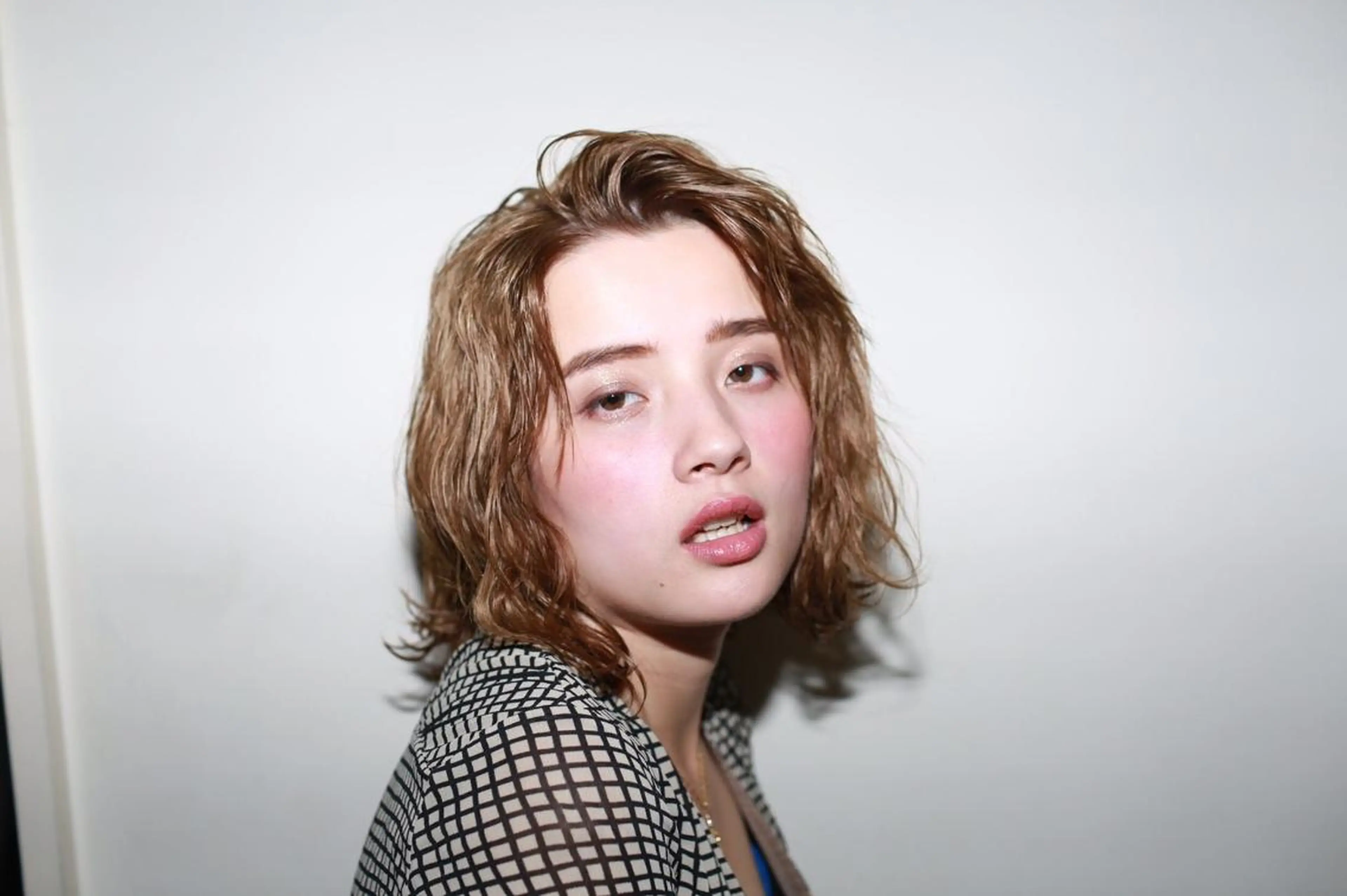 ミディアム カラー パーマ 山下 直人のヘアスタイル