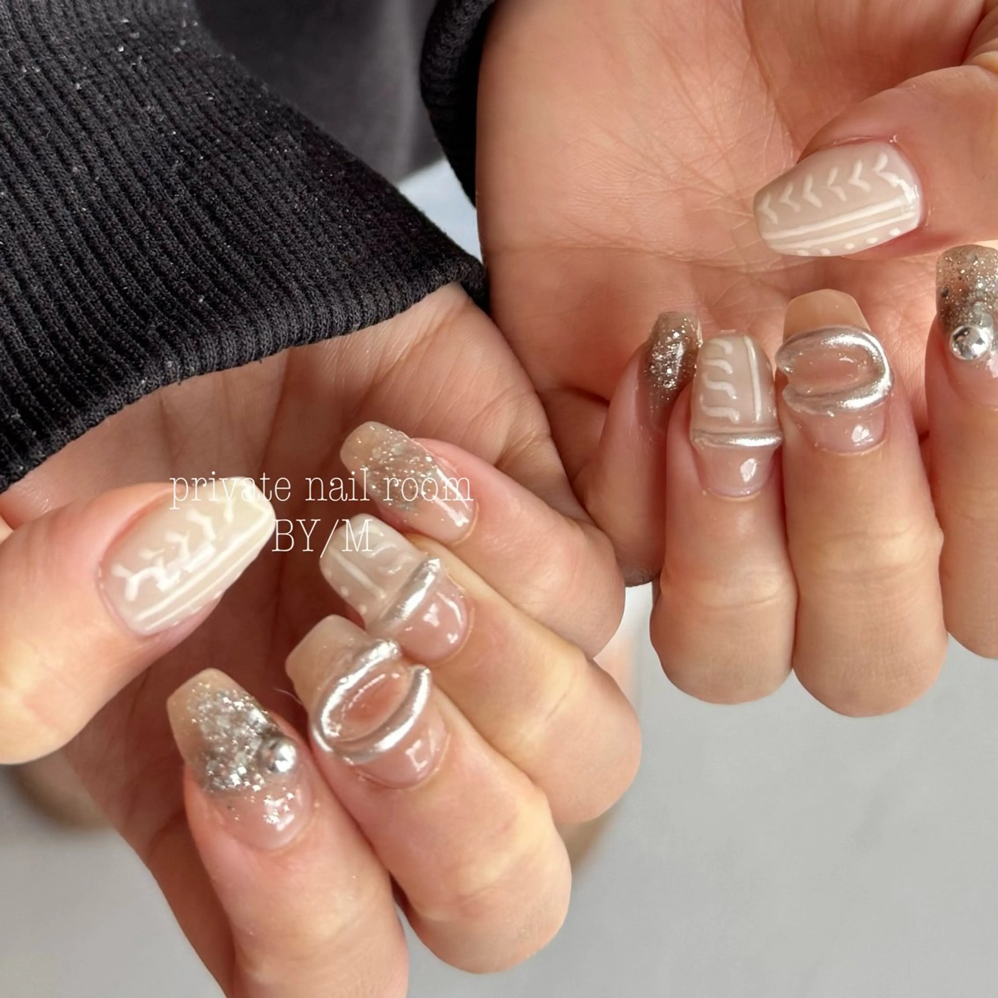 ネイル 持ち込み ハンドネイル BY / Mのネイルデザイン