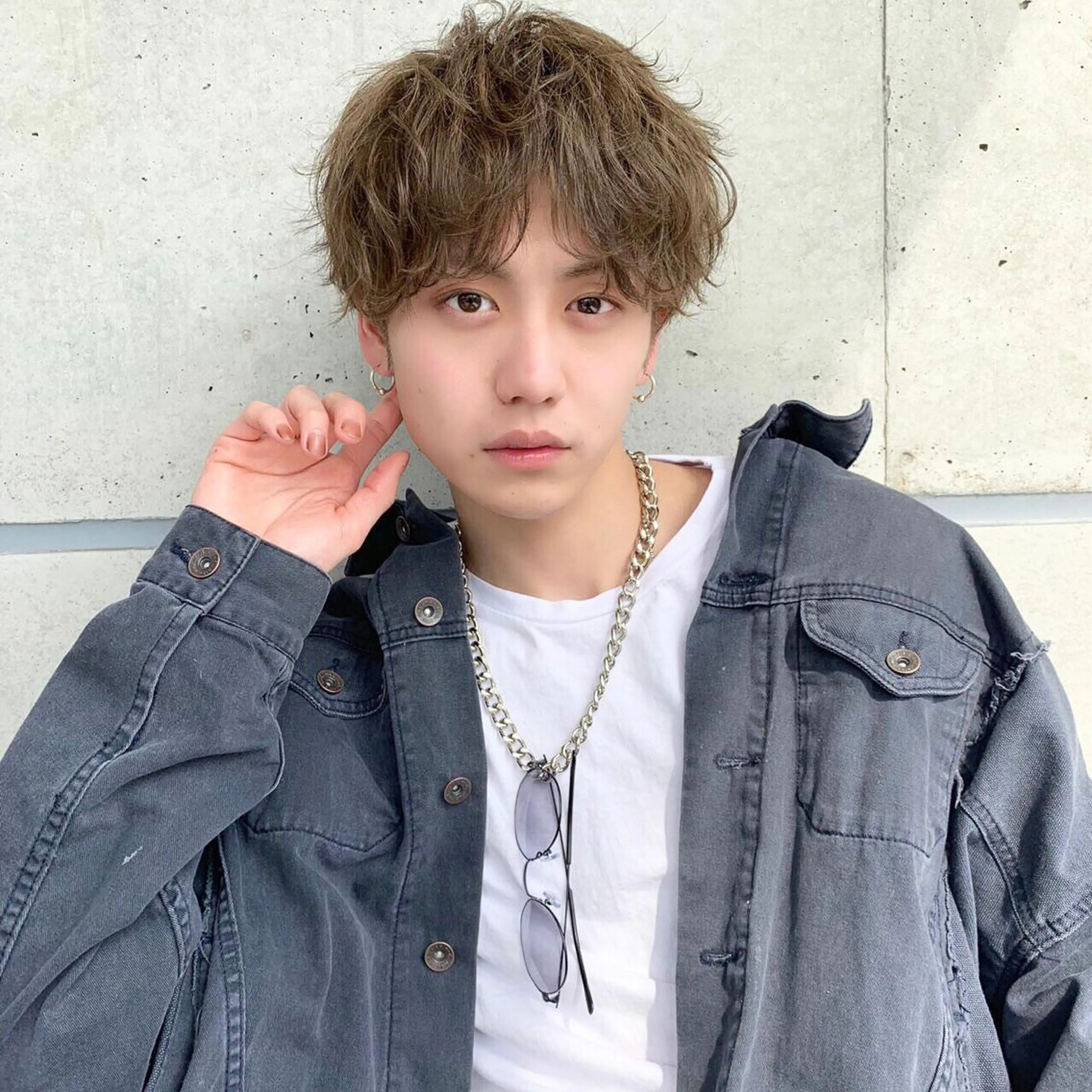 ミディアム カラー ヘアアレンジ ヘアカラー トリートメント ヘッドスパ ヘアセット ✨【公式】渋谷メンズ サロン BLUCK✨のヘアスタイル