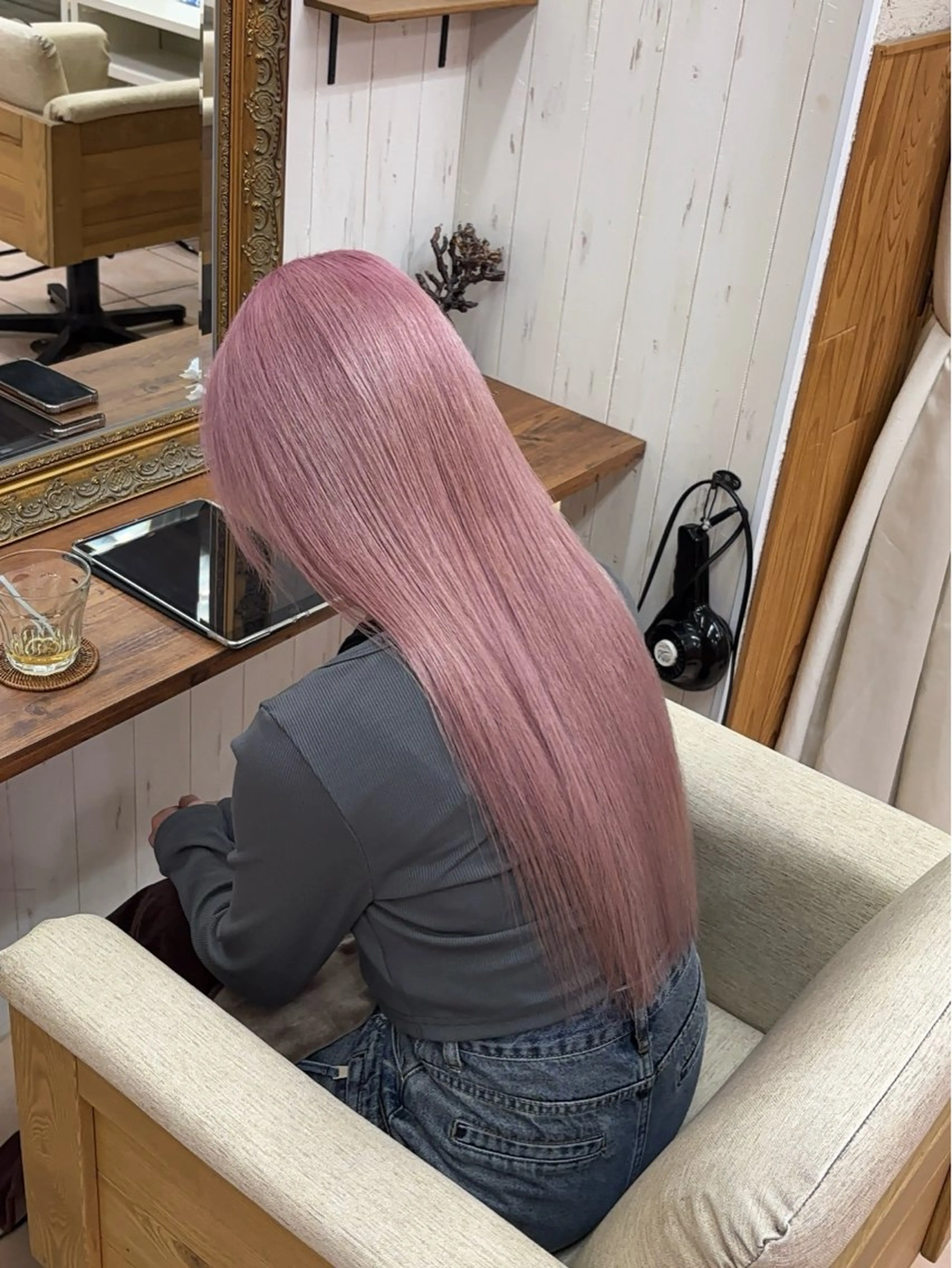 ロング カラー ピンクカラー ヘアカラー カットモデル募集中 ✂️/平城秀馬/原宿のヘアスタイル