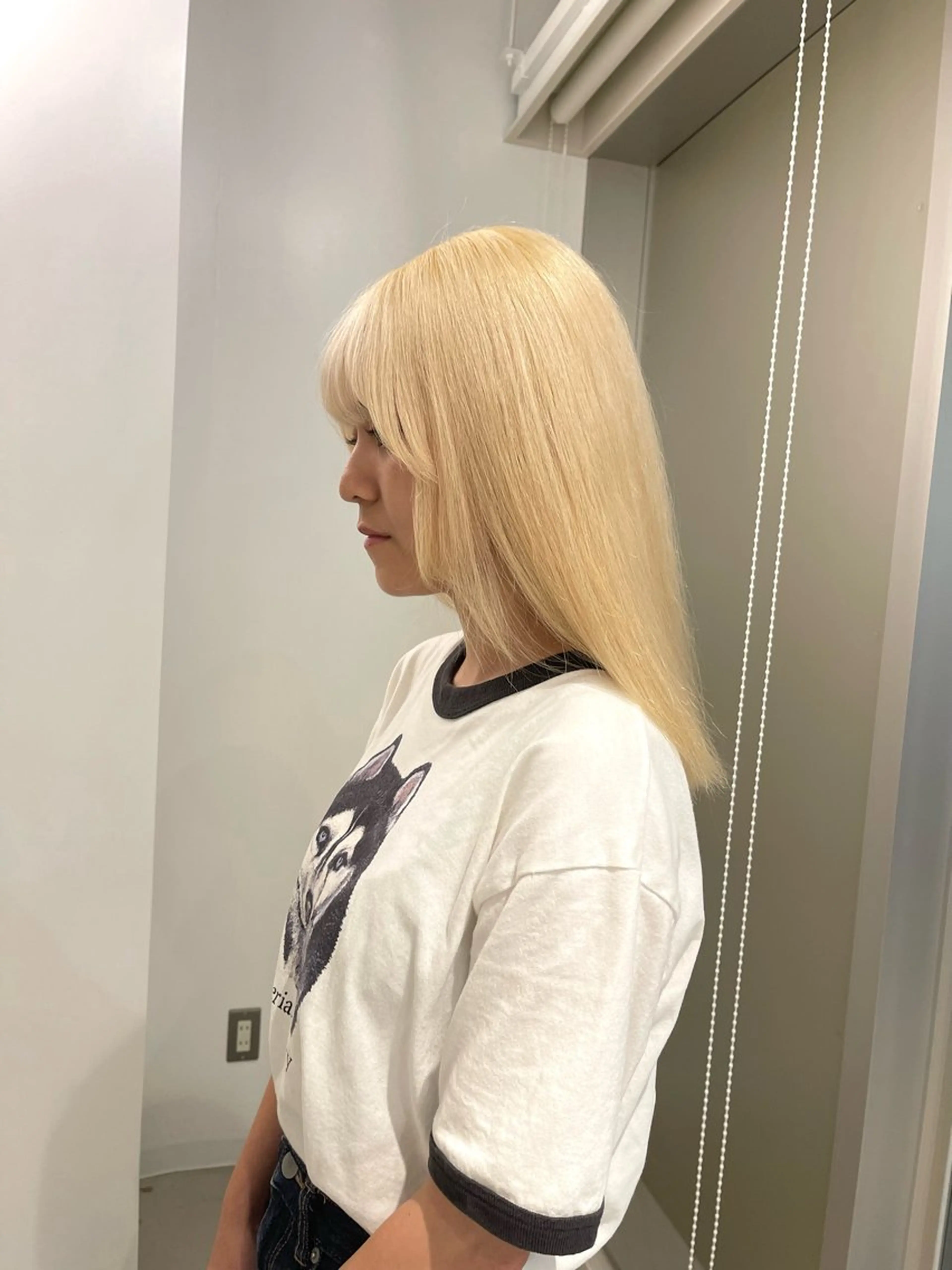 セミロング カラー ヘアカラー トリートメント 店長　MANAMI ／ブリーチ／骨格ボブのヘアスタイル