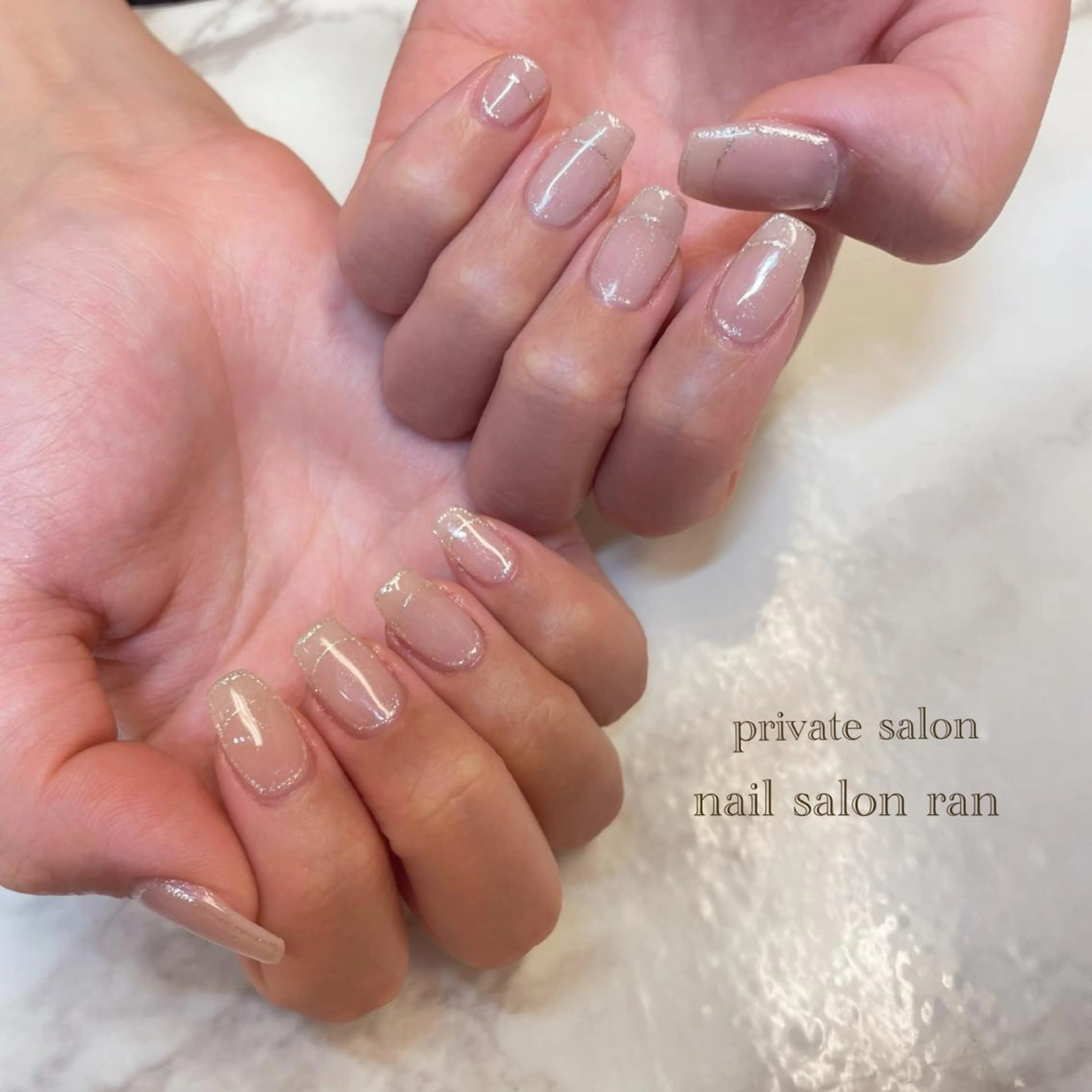 ネイル フレンチネイル nailsalon ranのネイルデザイン