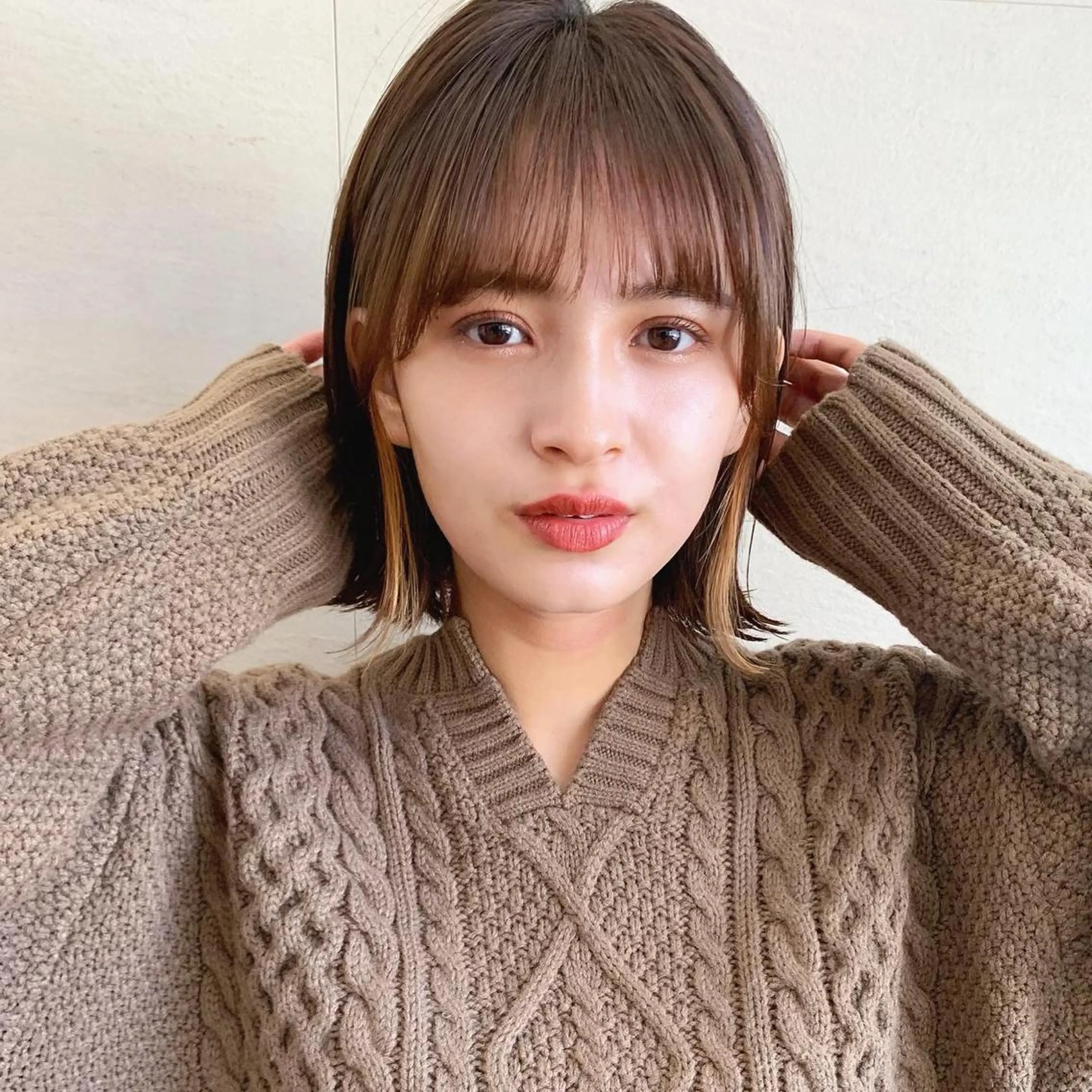 ショート カラー 🌱小顔ヘア/ボブ ミディアム/双葉🌱のヘアスタイル