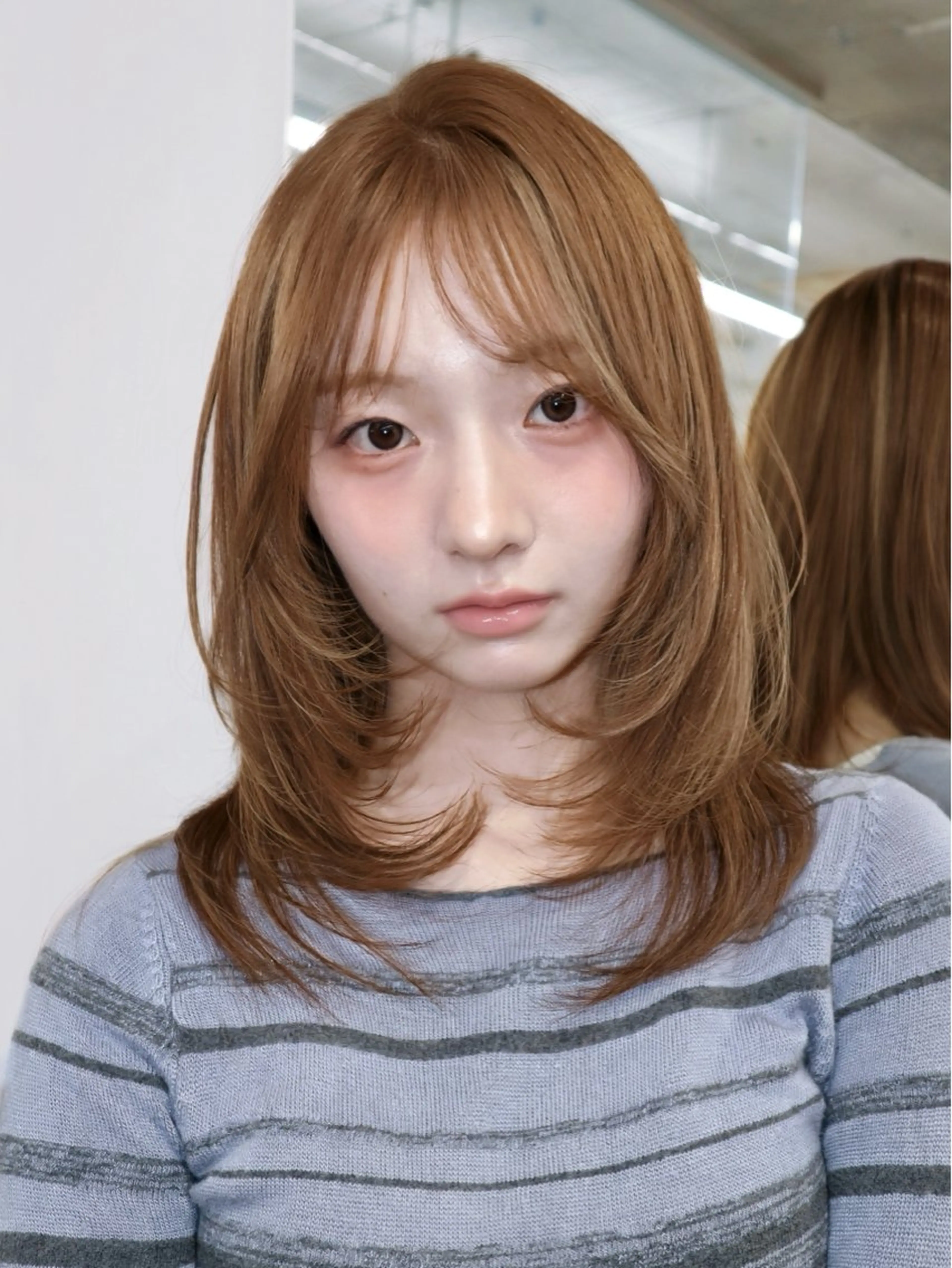 ミディアム ヘアカラー ♡表参道/透明感 カラー/AOI🪽♡のヘアスタイル