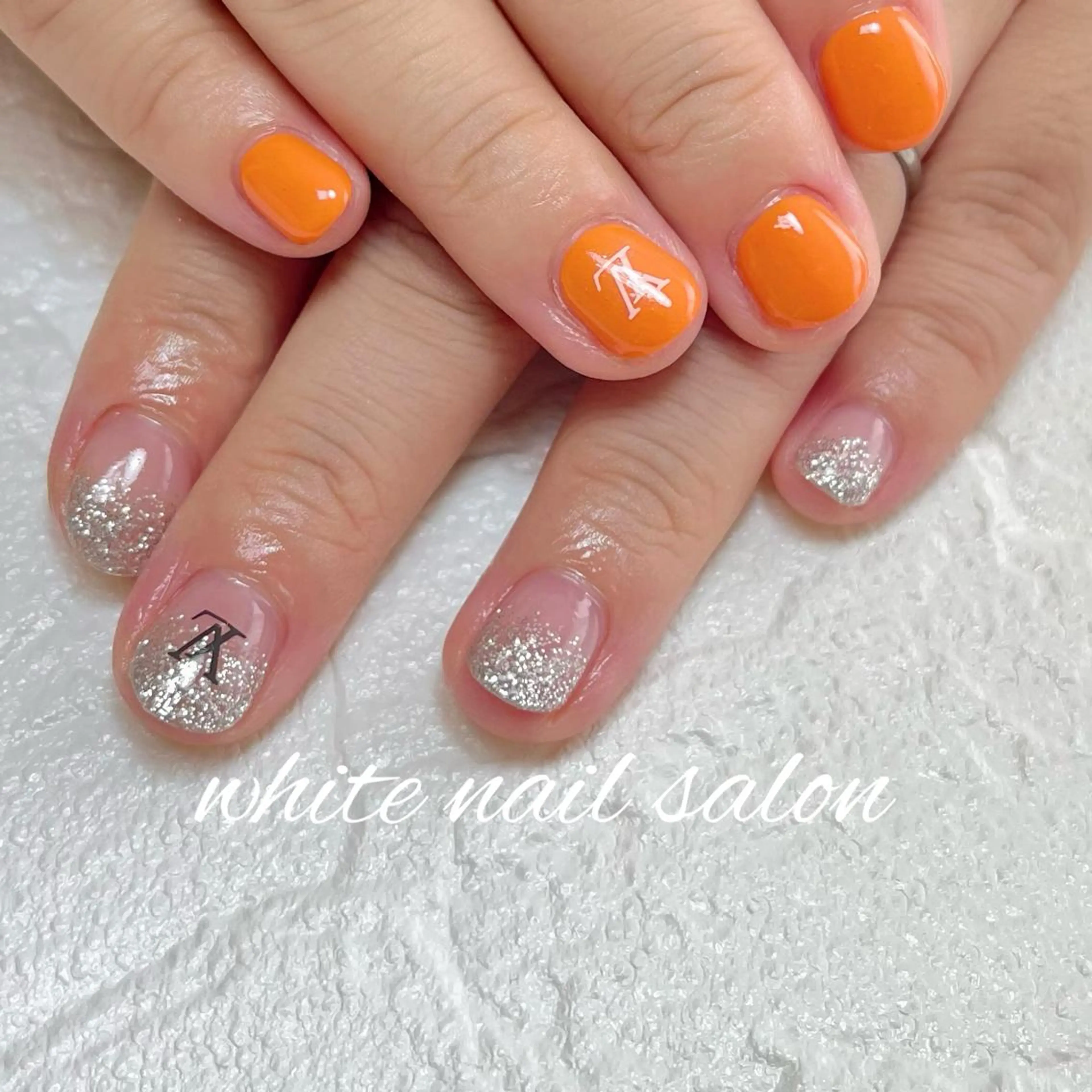 ネイル フットネイル ジェルネイル ハードジェル ラメ(グリッター) 持ち込み white nail salonのネイルデザイン
