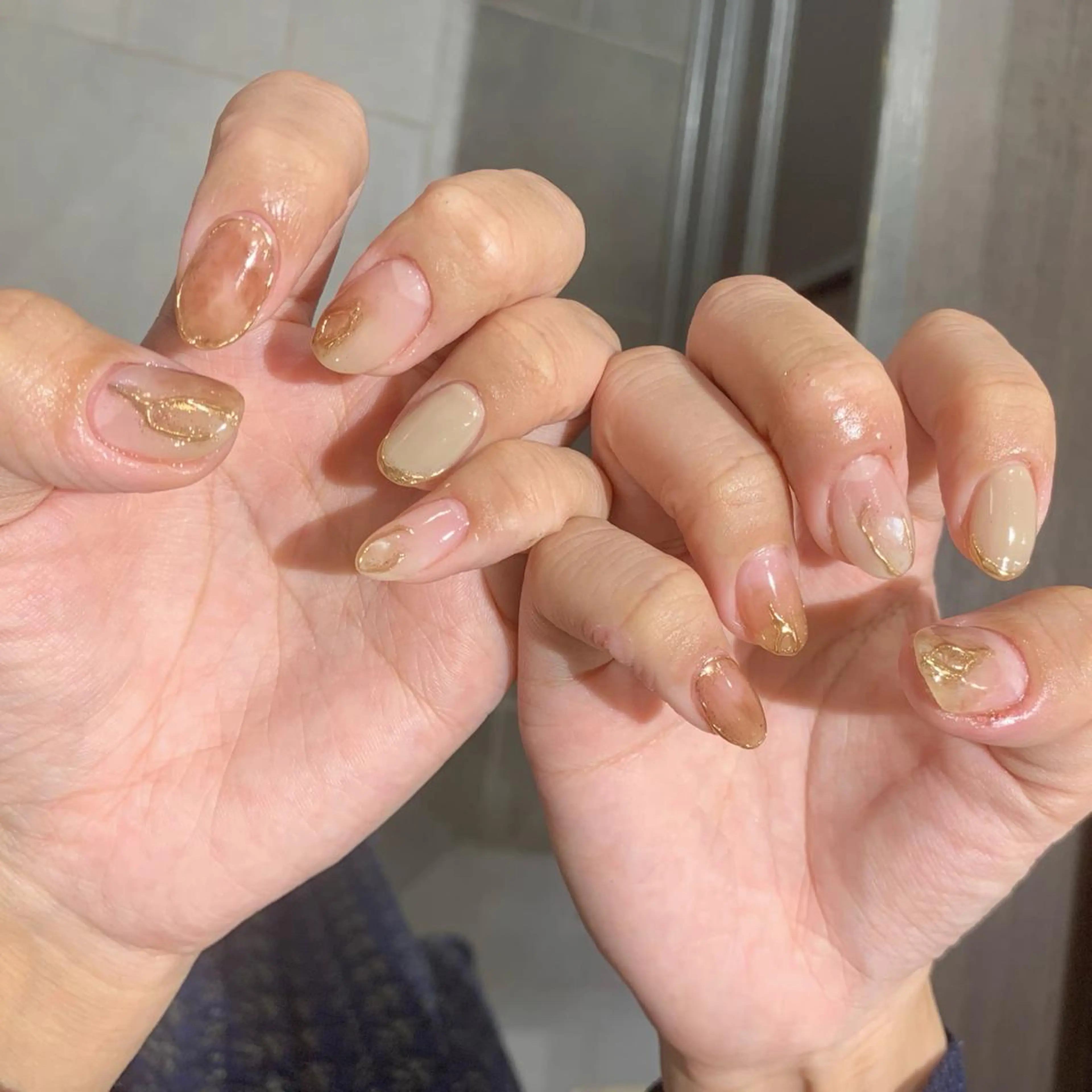 ネイル 持ち込み ブライダルネイル Imyme mine Rioのネイルデザイン