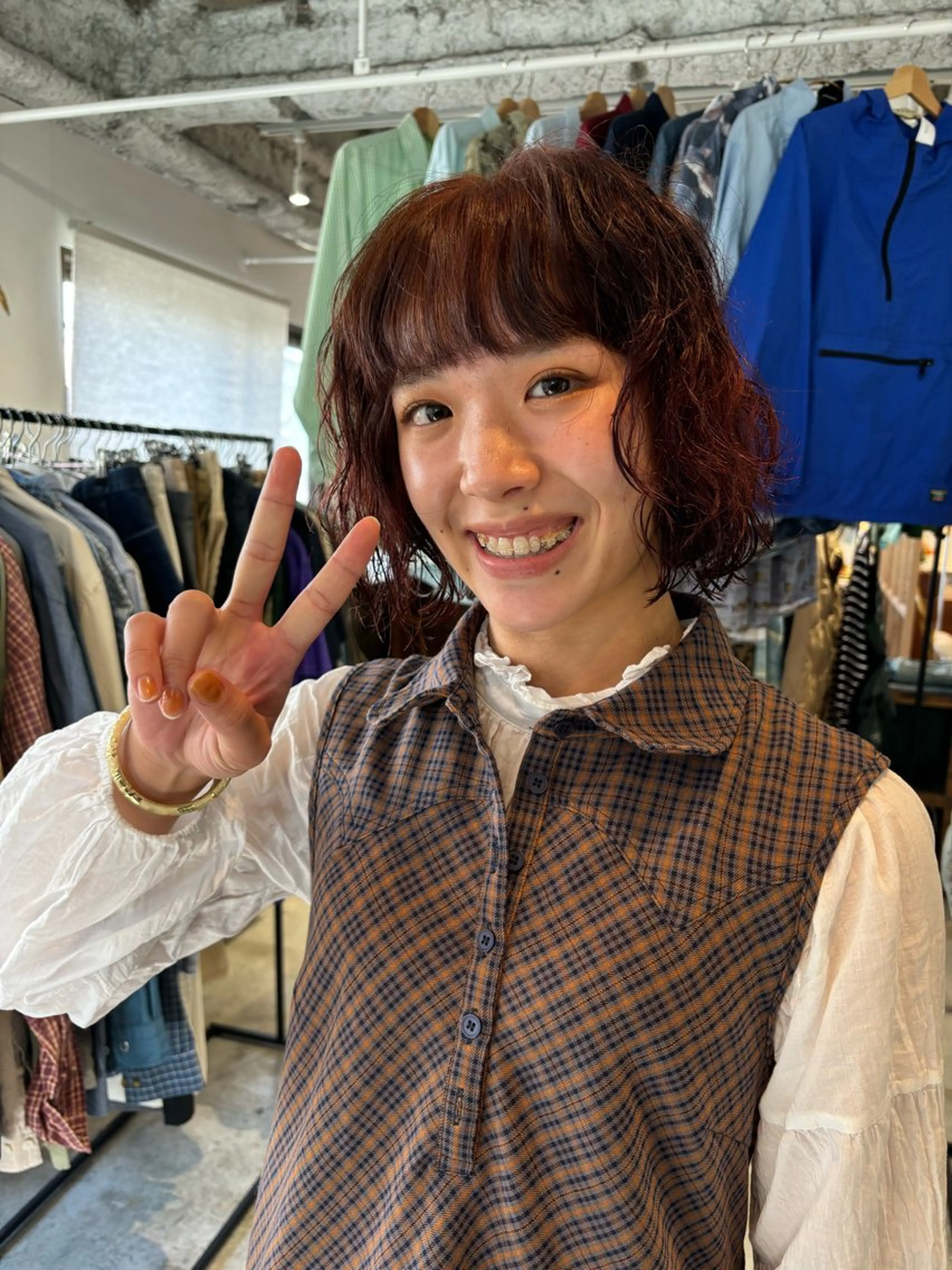 ショート カラー パーマ カット パーマ トリートメント Hayashi Shioriのヘアスタイル